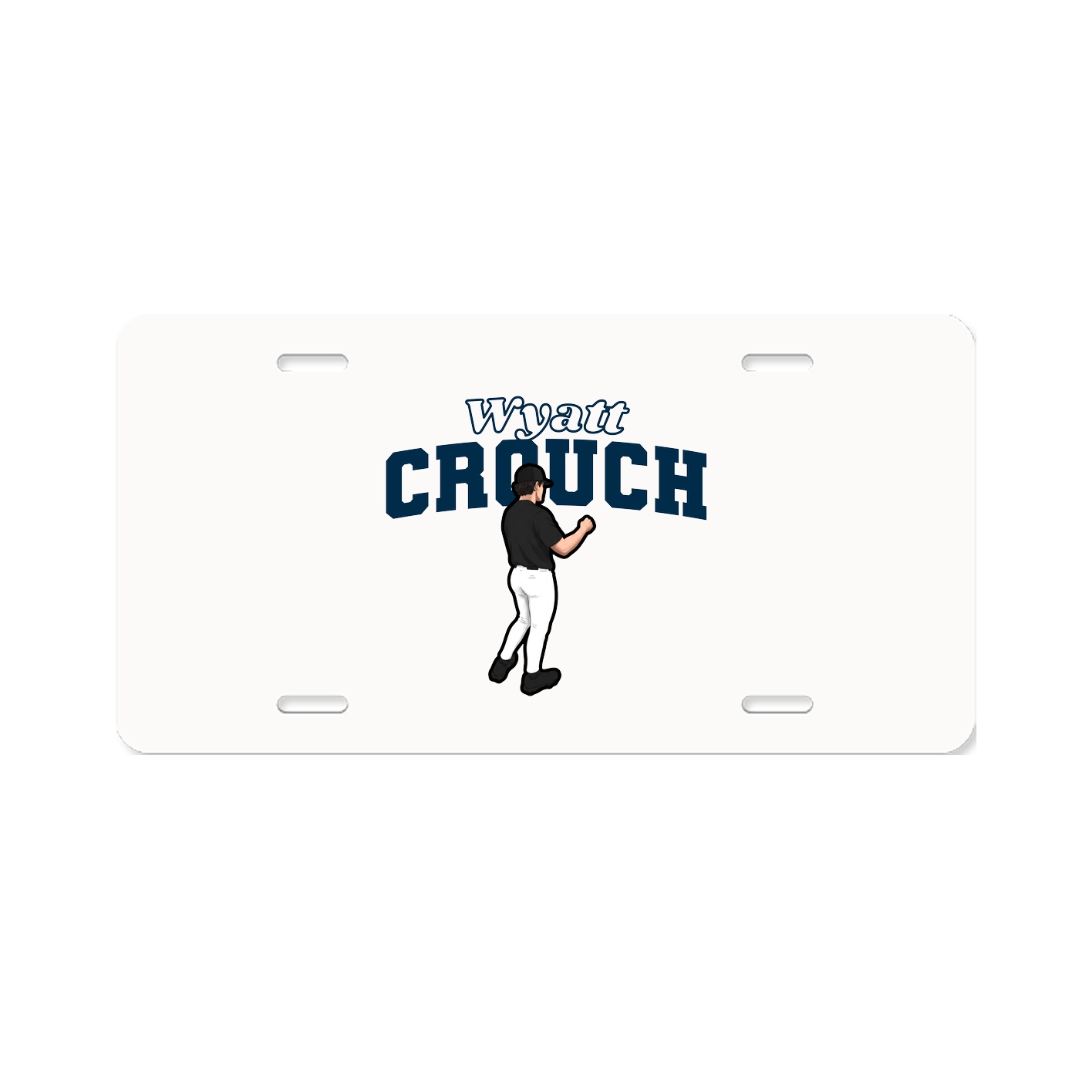 License Plate — Name Arch in Classic