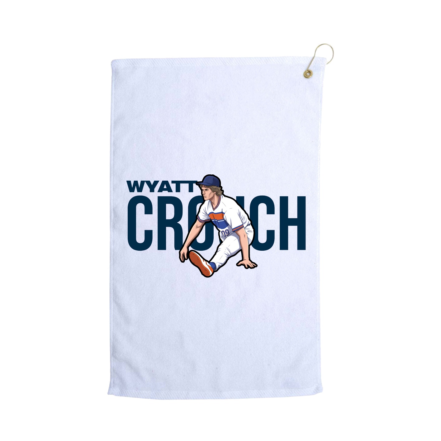 Golf Towel — Player Name in White