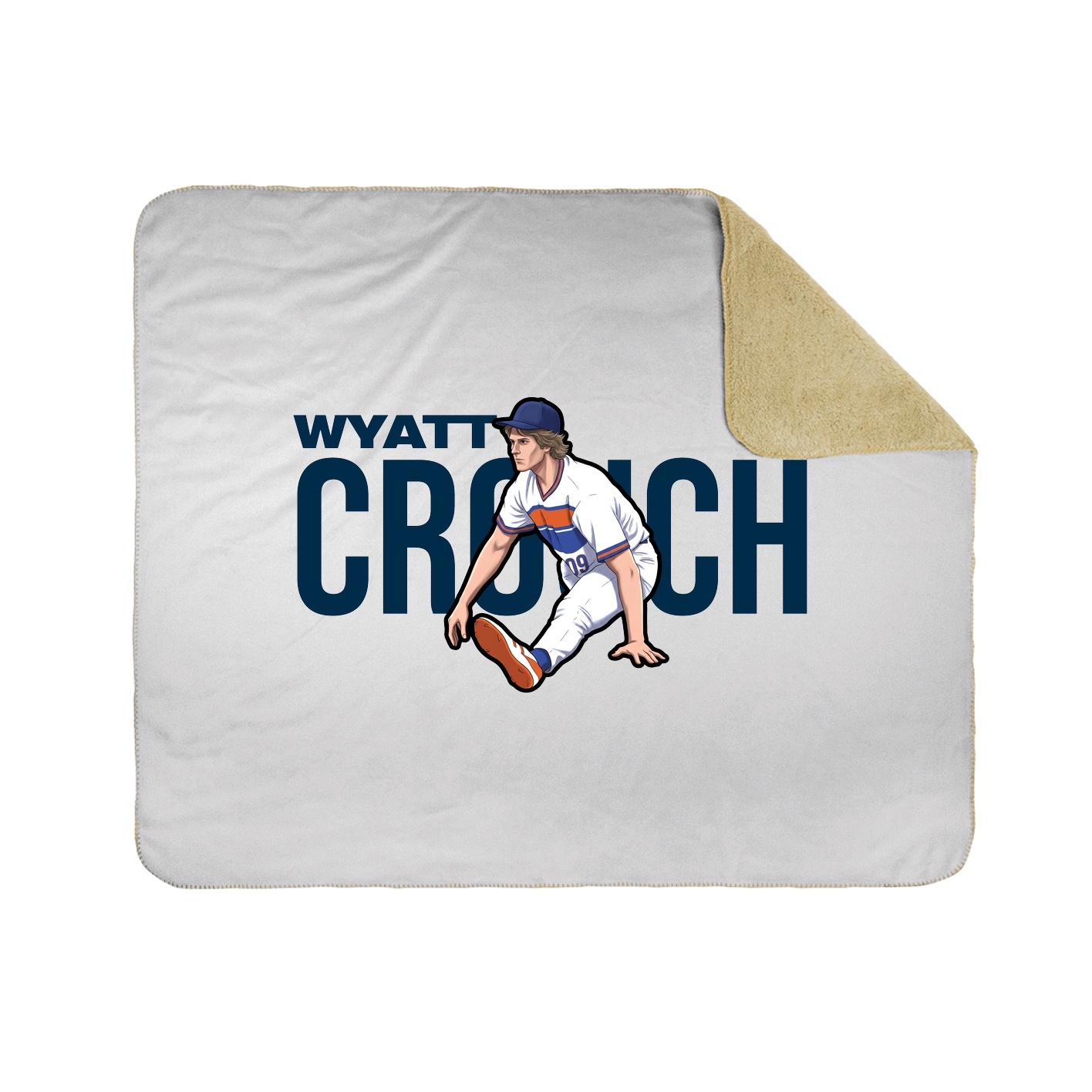Throw Blanket — Player Name in White