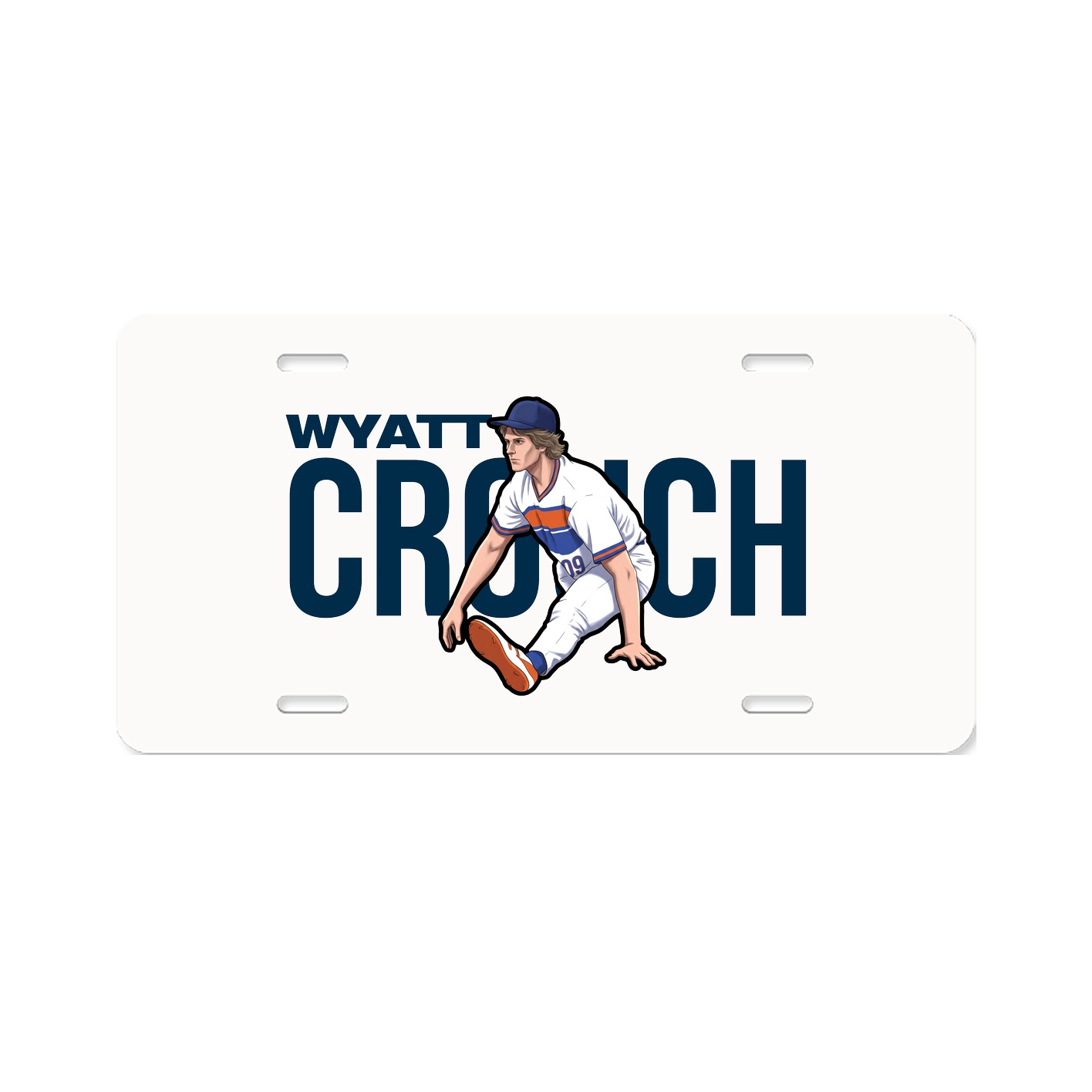 License Plate — Player Name in Classic