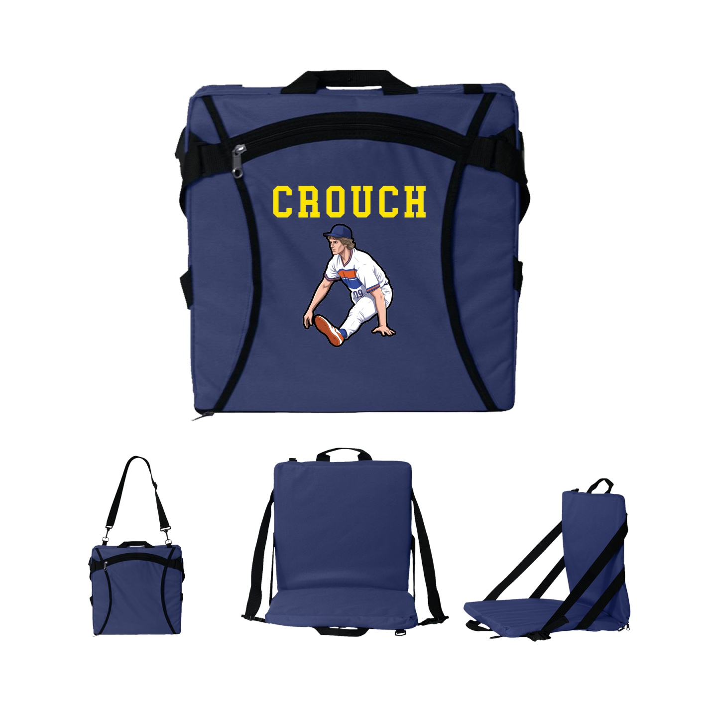 Folding Stadium Seat — Shirsey in Navy