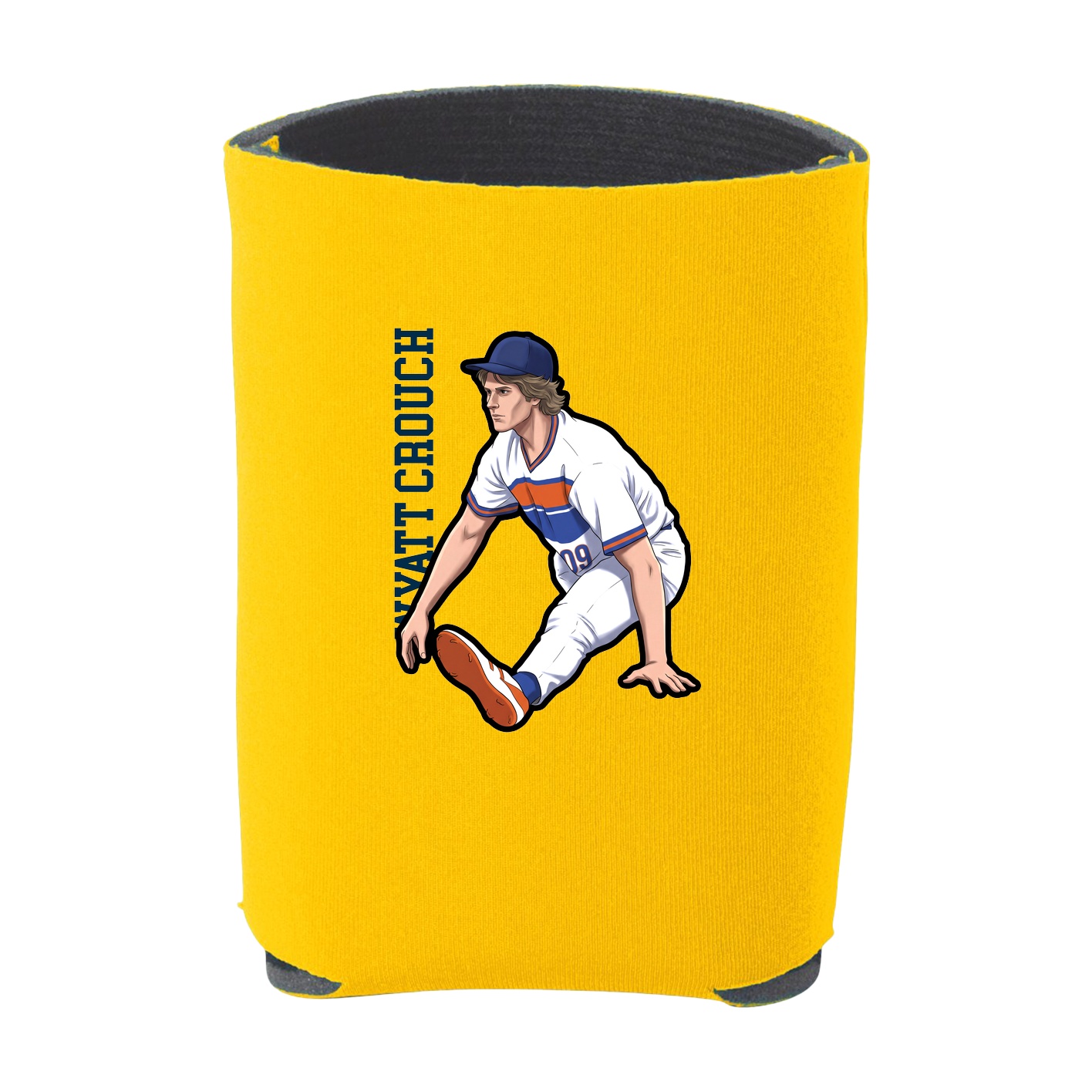 Can Holder — Name Vertical in Yellow