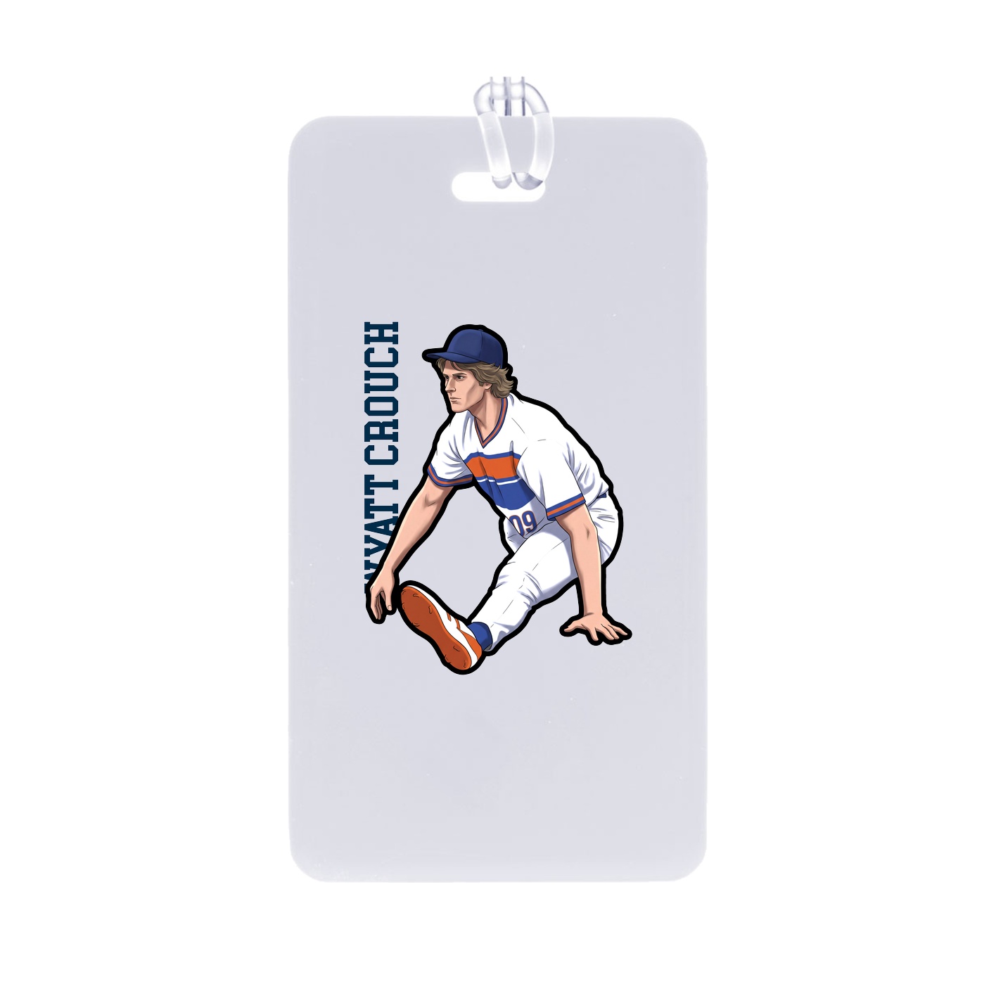 Bag Tag — Name Vertical in Classic