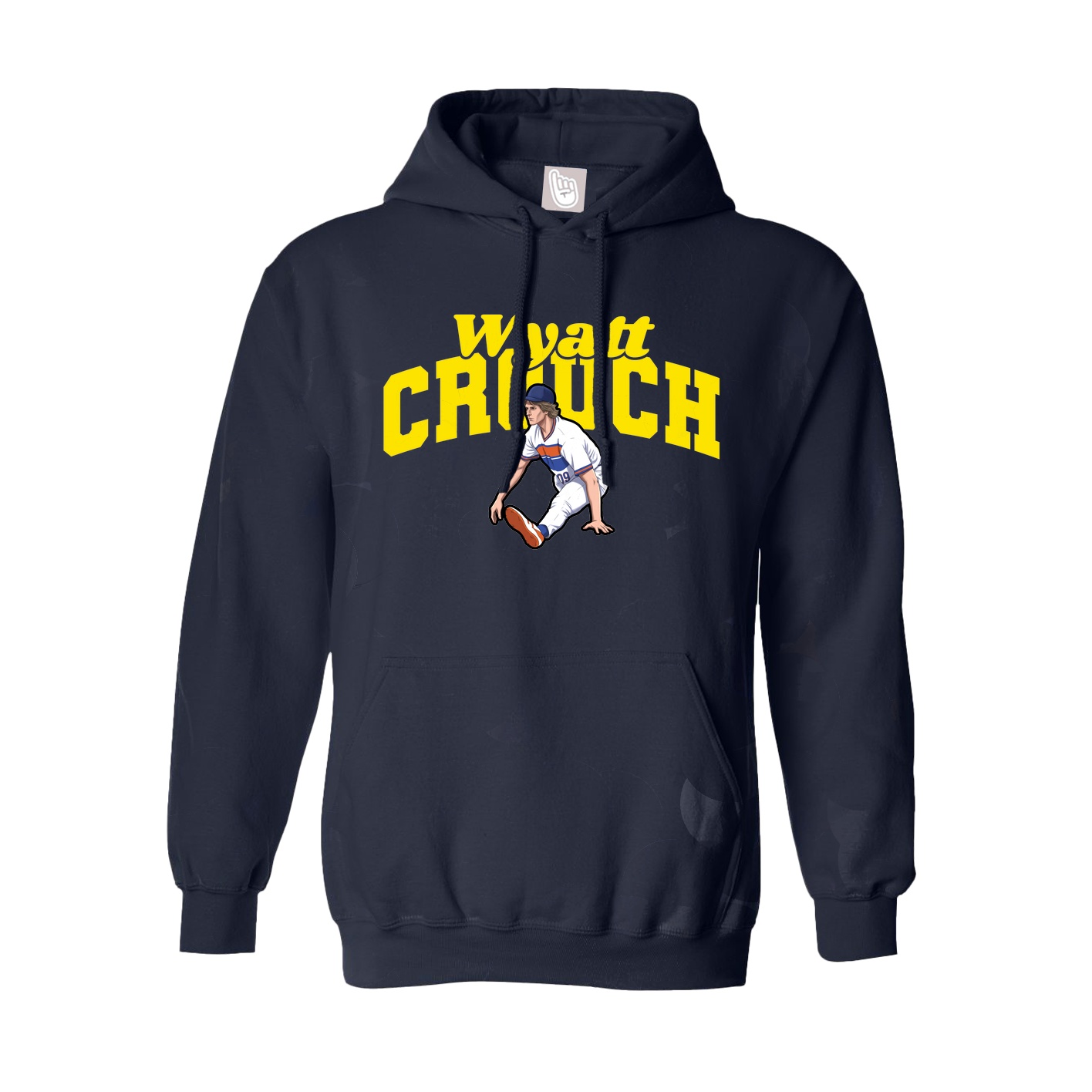 Youth Hoodie — Signature Arch in Navy
