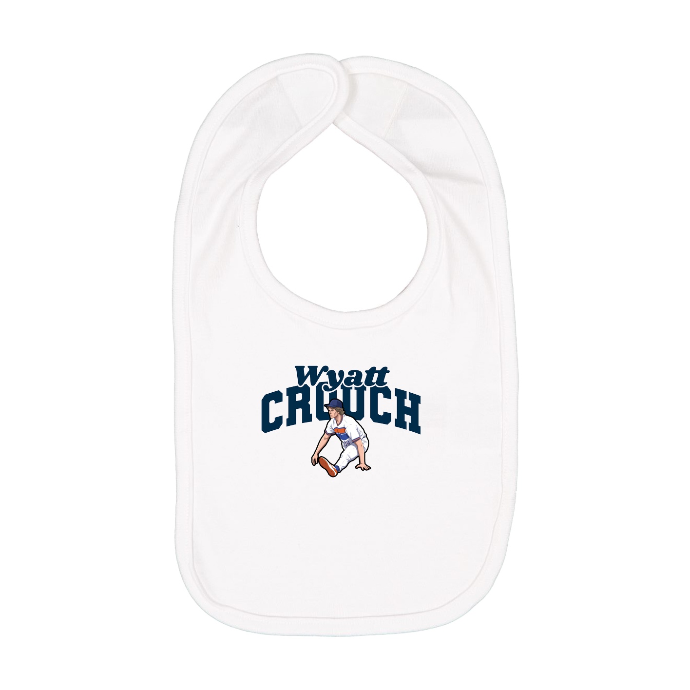 Infant Bib — Signature Arch in White