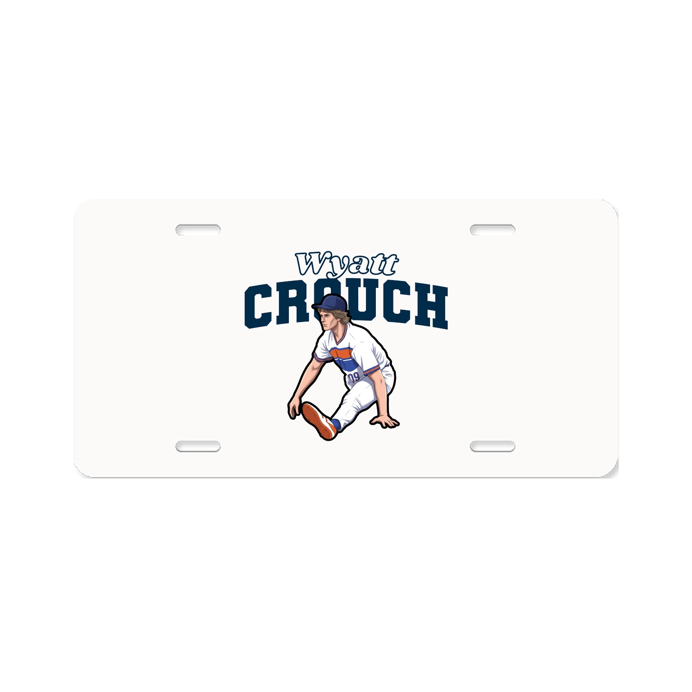License Plate — Name Arch in Classic