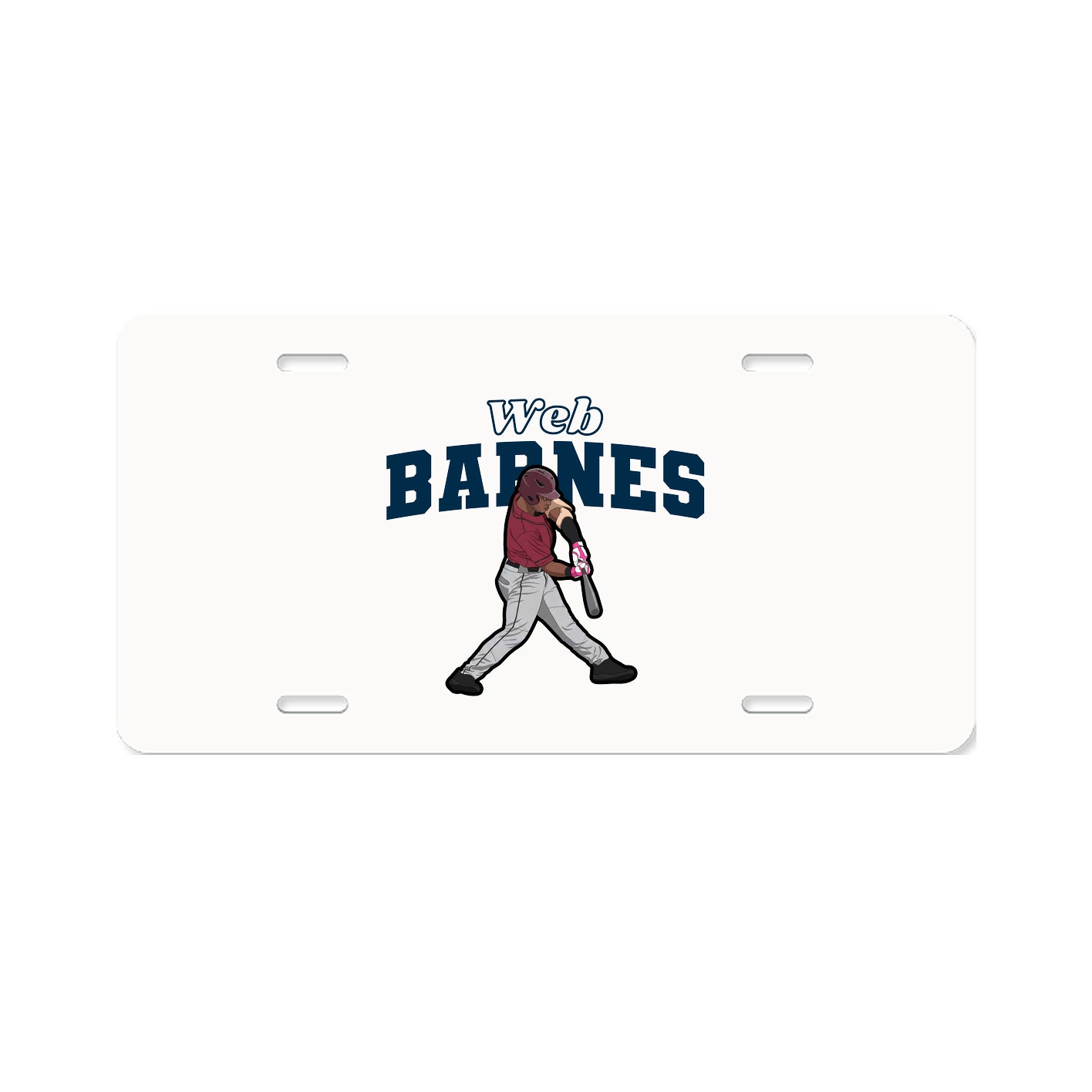 License Plate — Name Arch in Classic