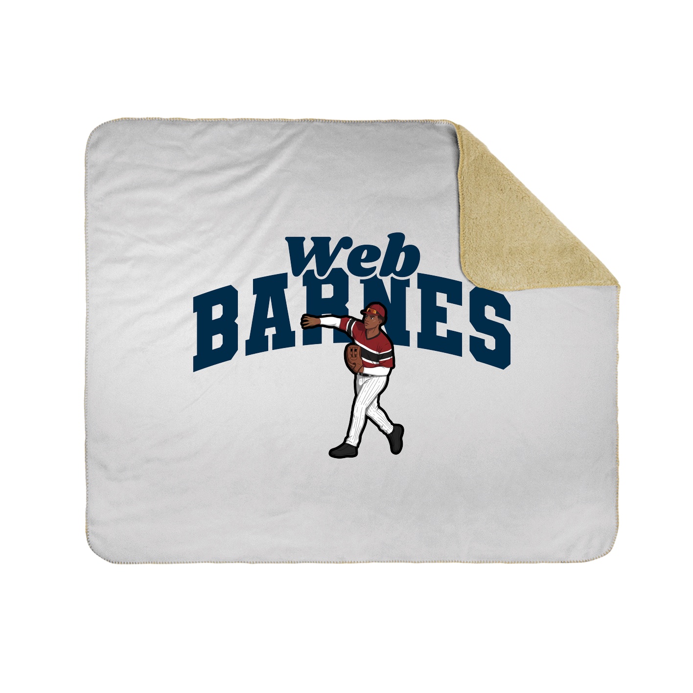 Throw Blanket — Signature Arch in White