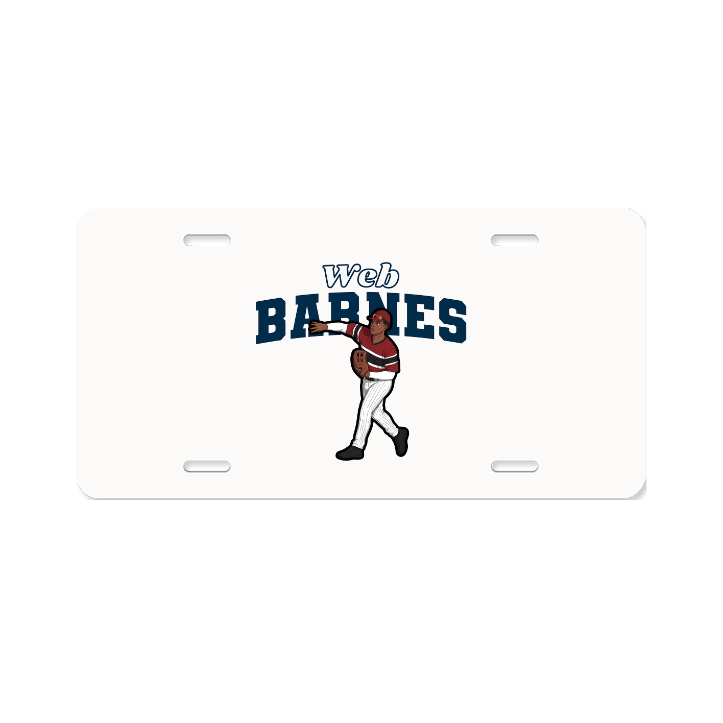 License Plate — Name Arch in Classic