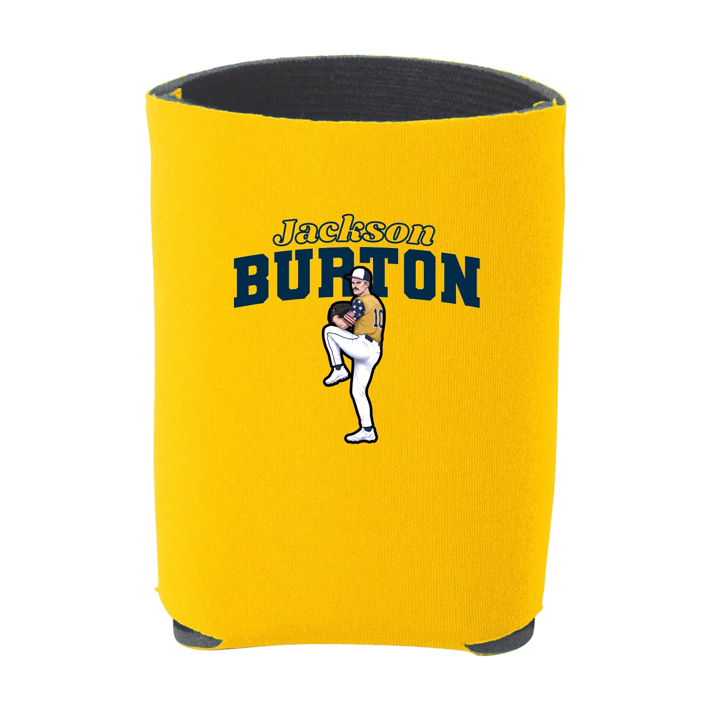 Can Holder — Name Arch in Yellow