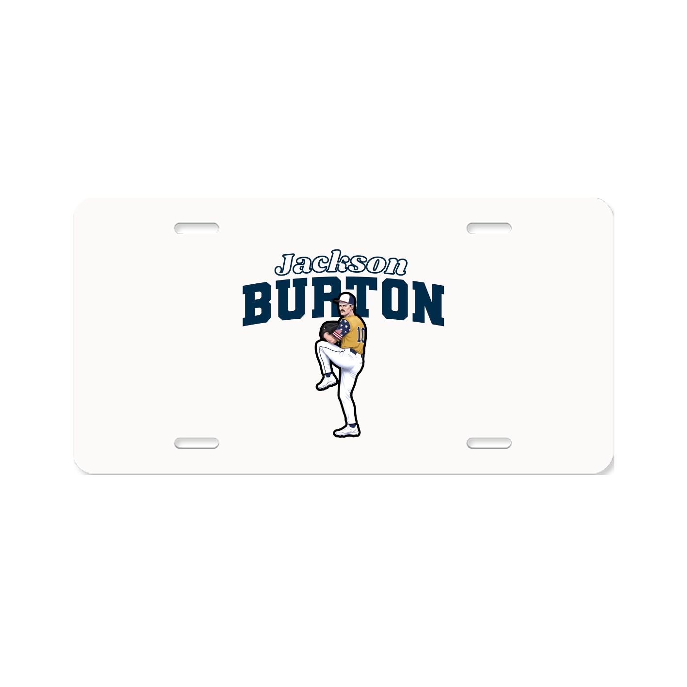 License Plate — Name Arch in Classic