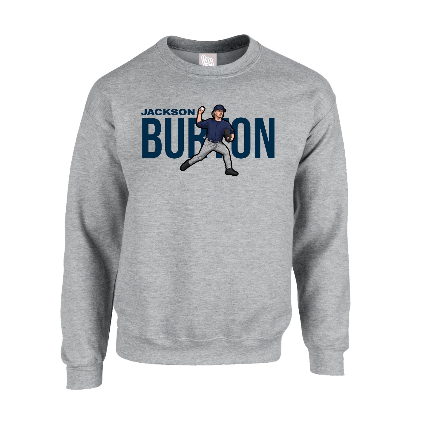 Fleece Crew — Player Name in Grey