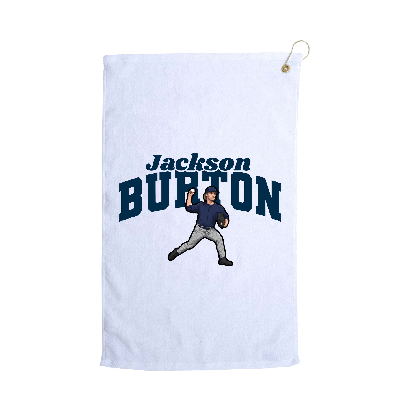 Golf Towel — Signature Arch in White