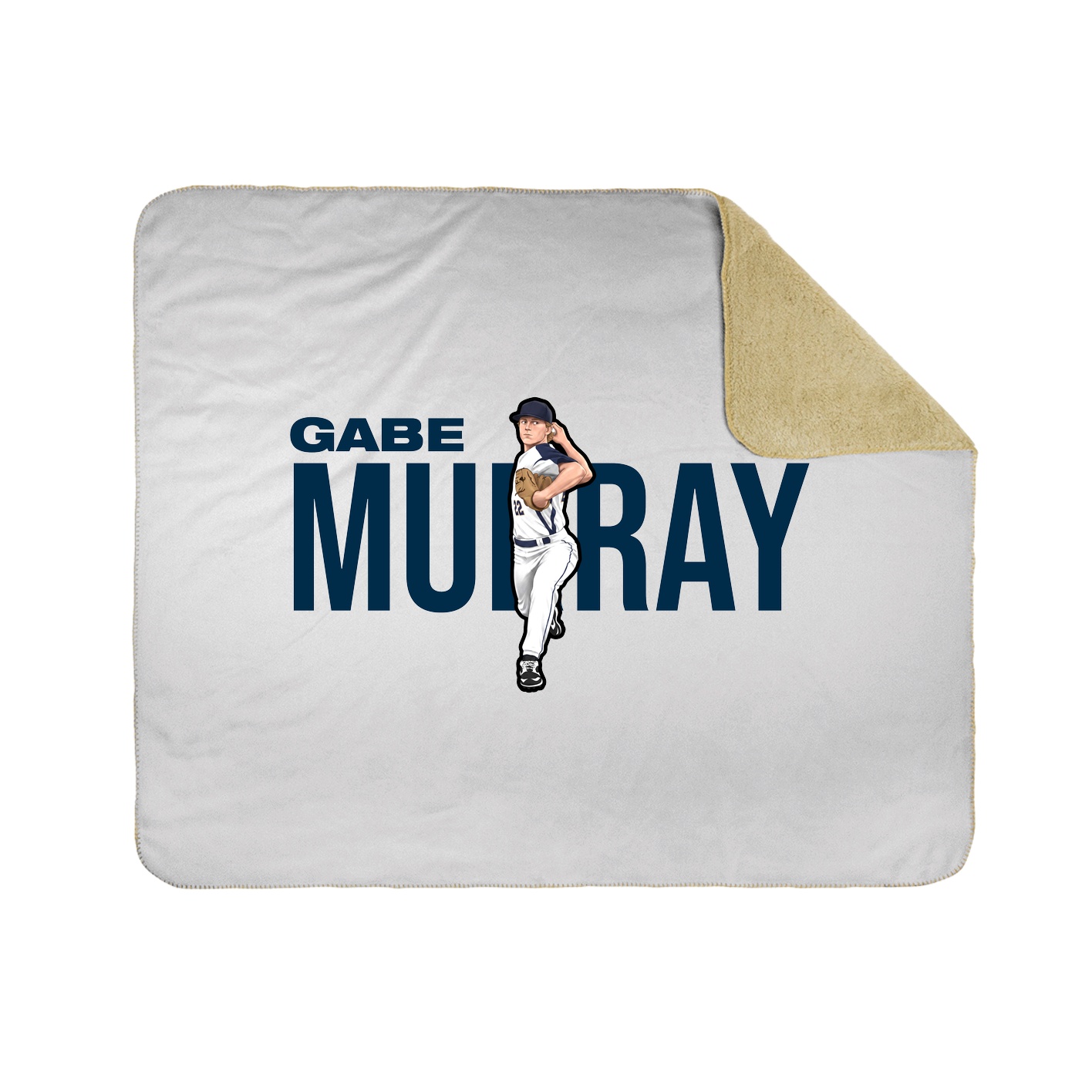 Throw Blanket — Player Name in White