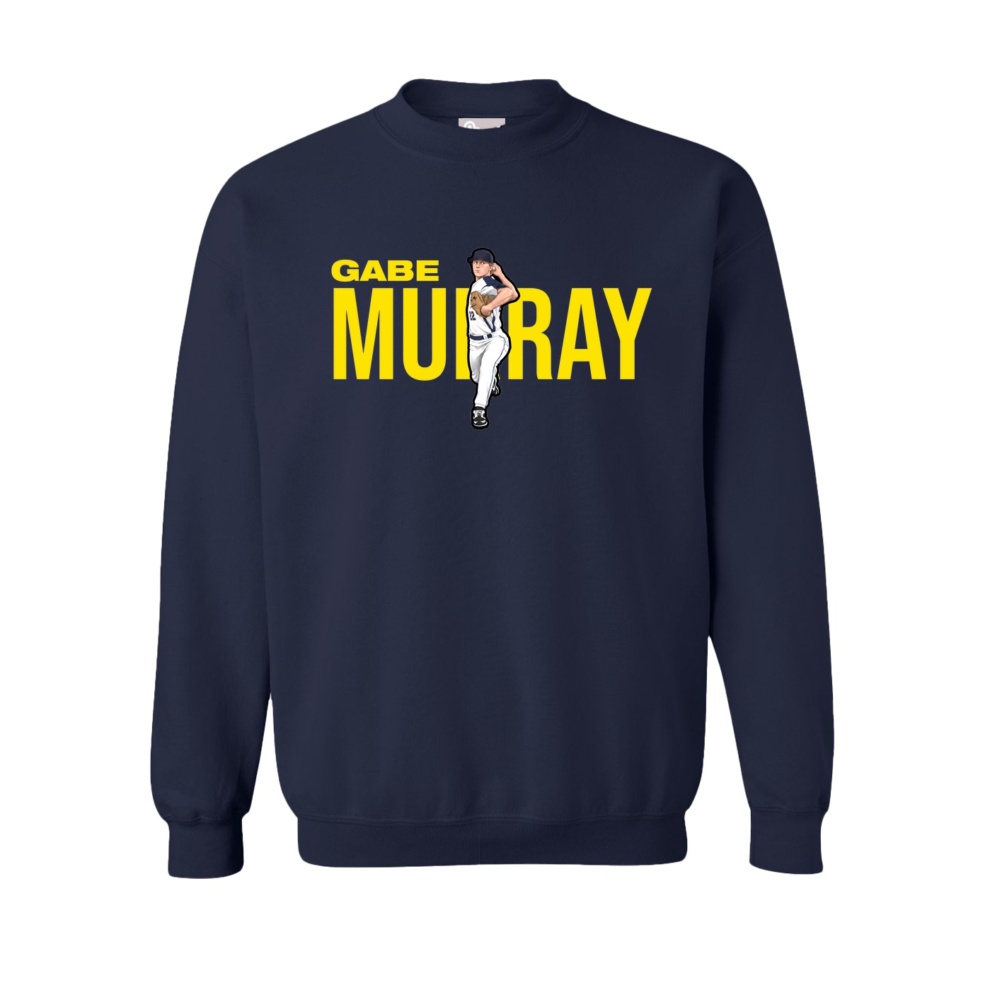 Fleece Crew — Player Name in Navy
