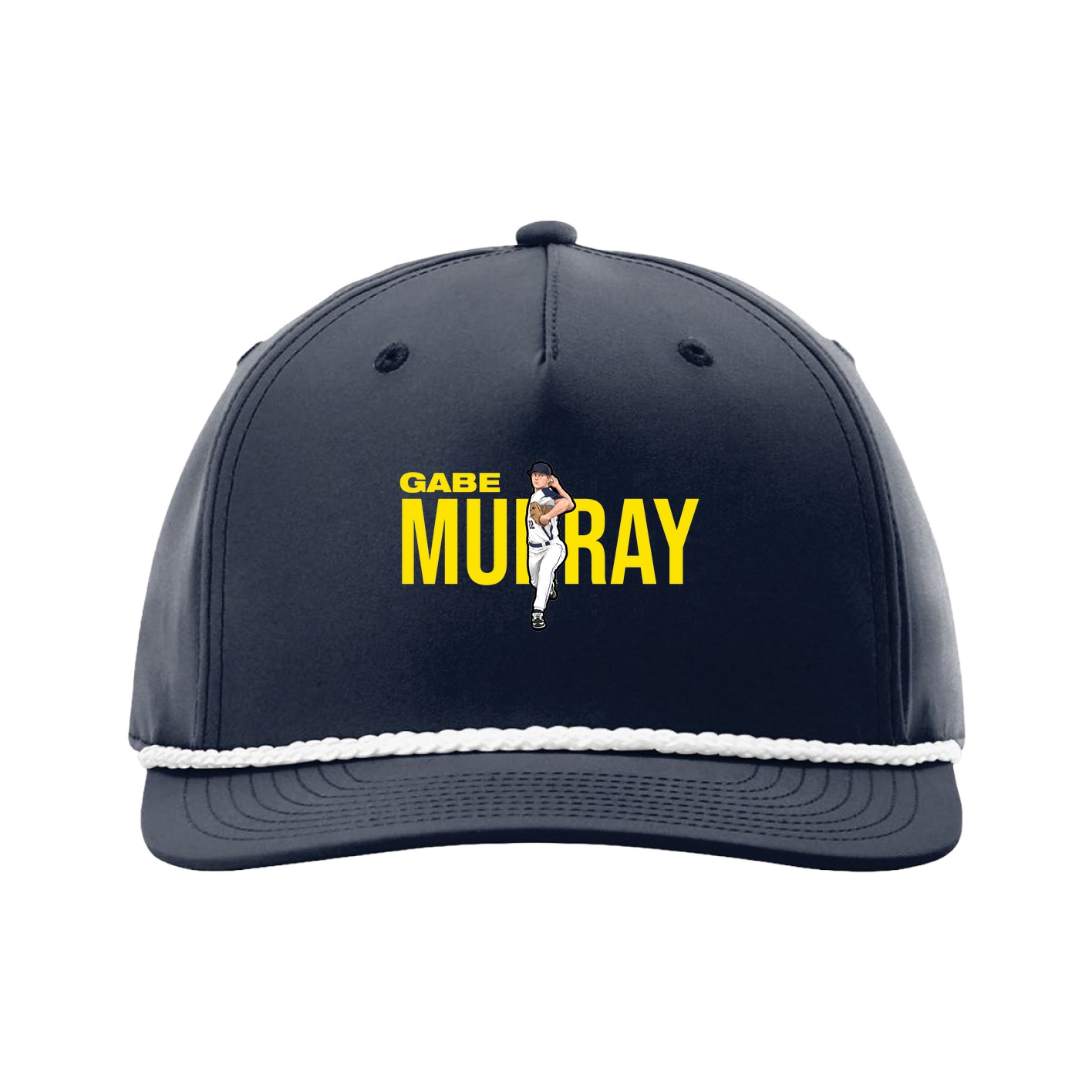 Five-Panel Classic Rope Cap — Player Name in Navy