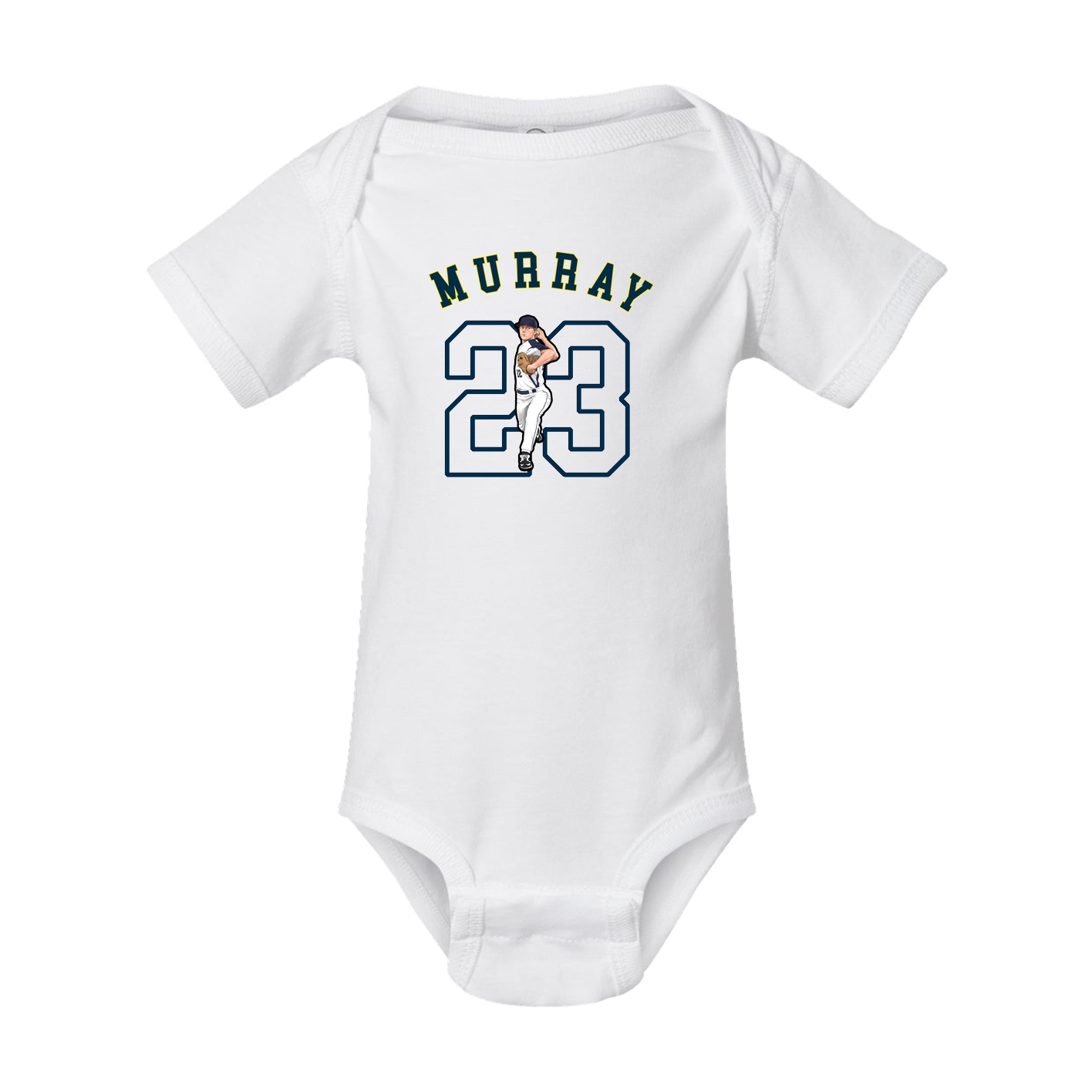 Baby Onesie — Shirsey Arch in White