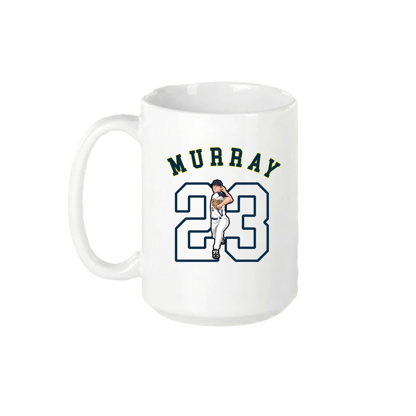 15oz Coffee Mug — Shirsey Arch in White