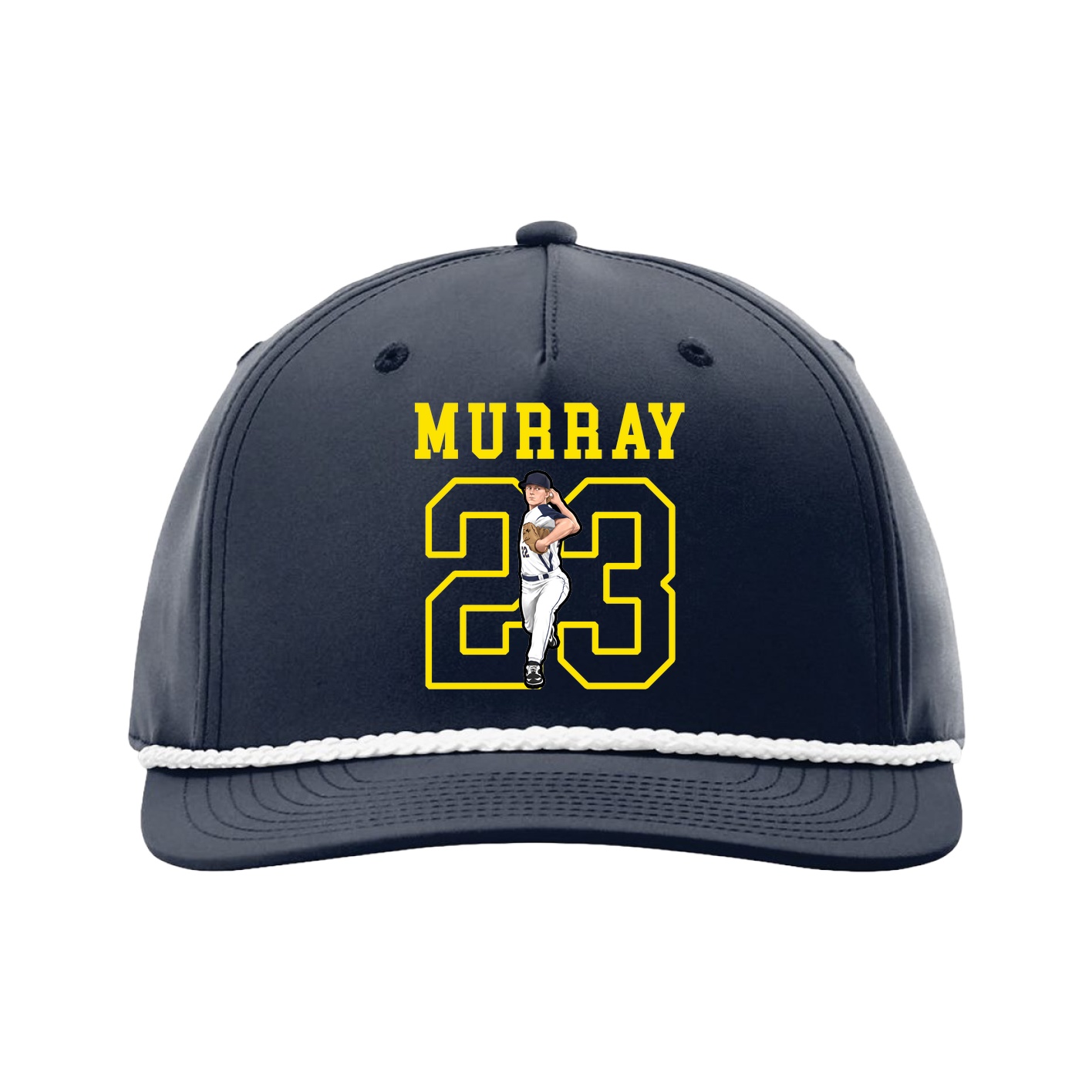 Five-Panel Classic Rope Cap — Shirsey in Navy