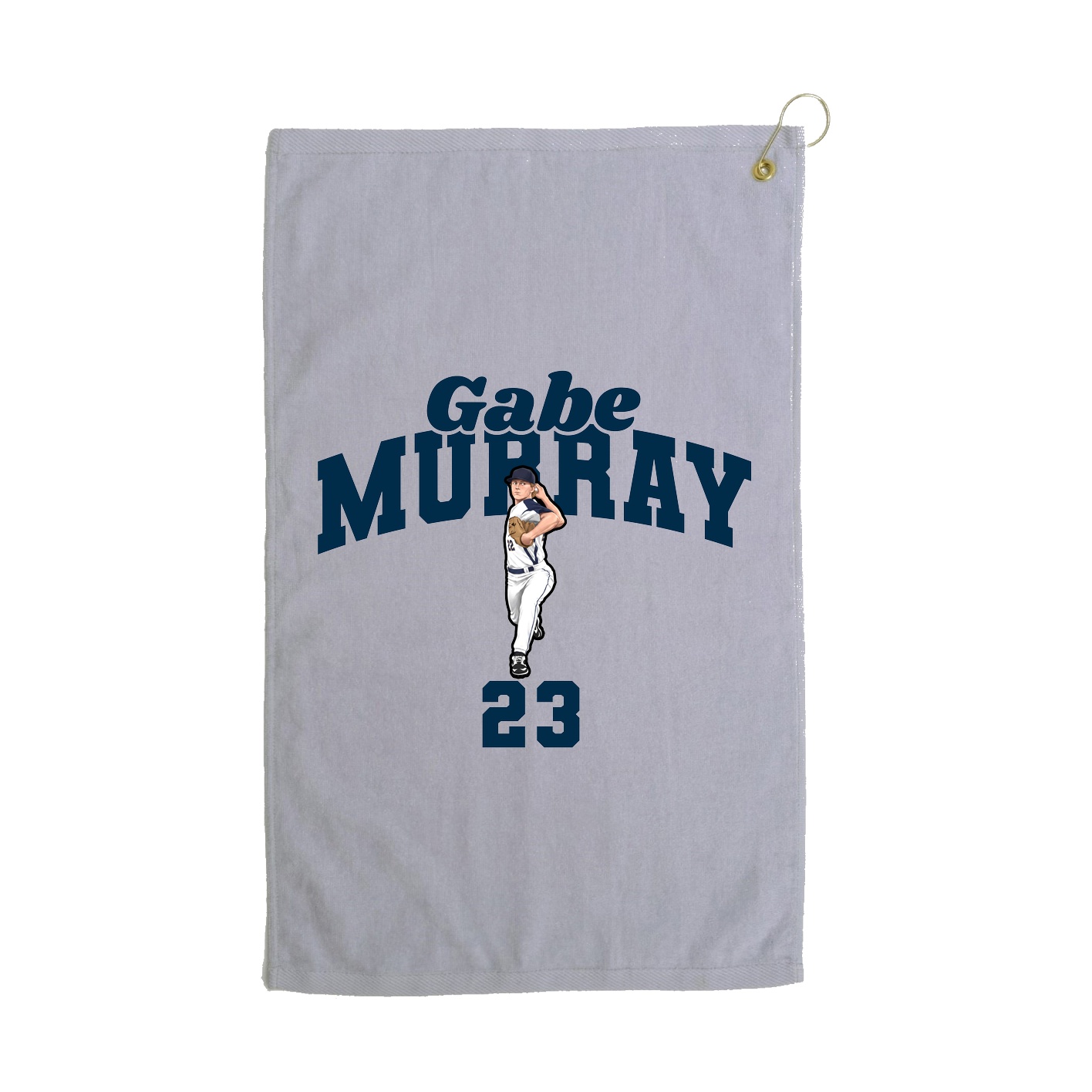 Golf Towel — Signature Arch in Grey