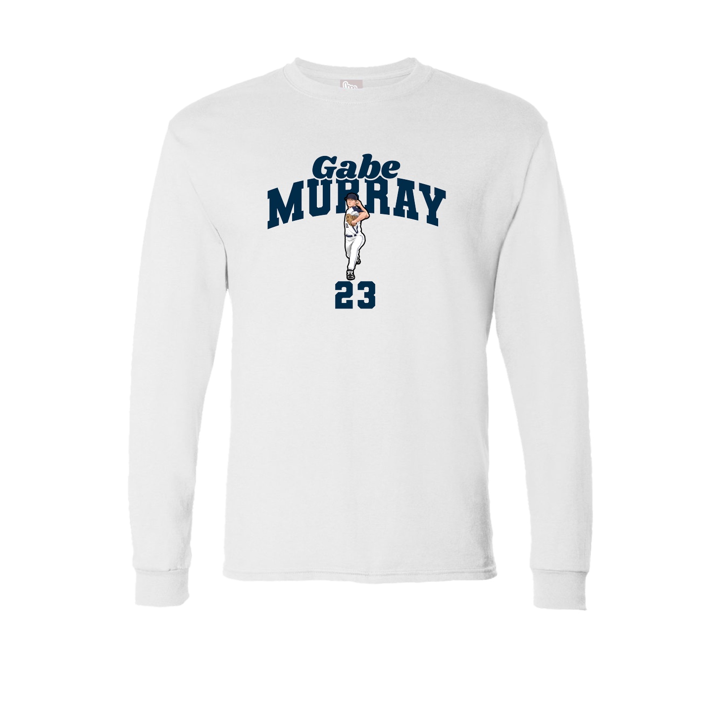 Long Sleeve Tee — Signature Arch in White