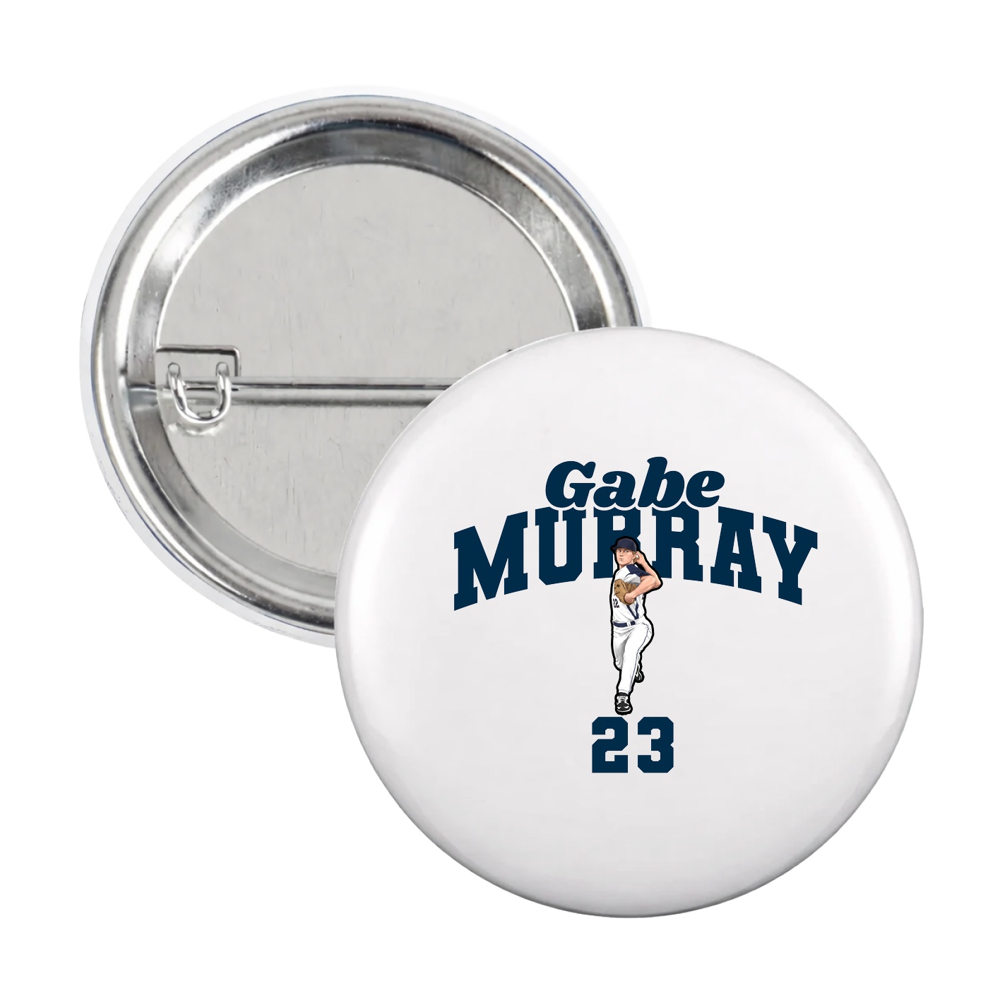 Game Day Button — Signature Arch in White
