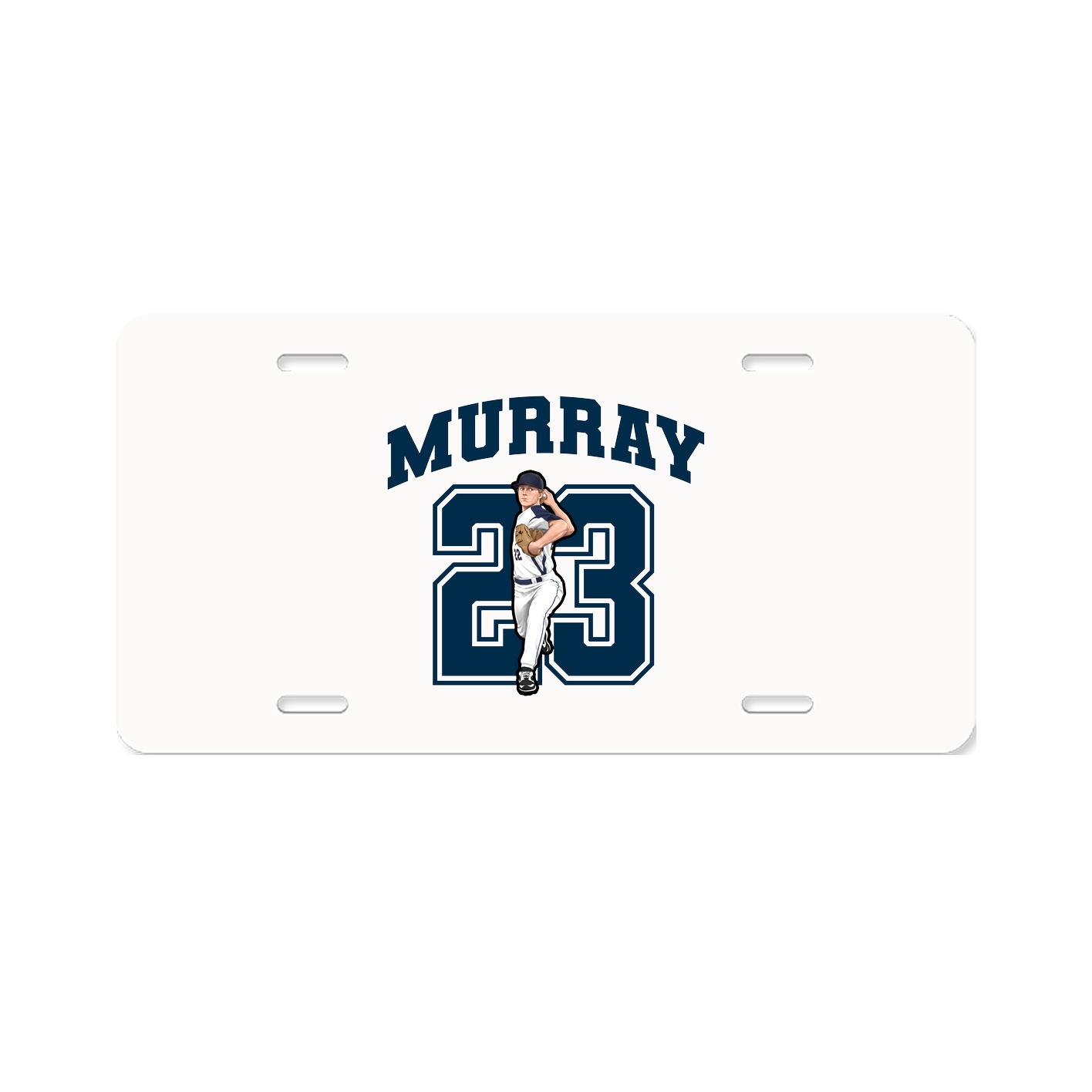 License Plate — Number in Classic
