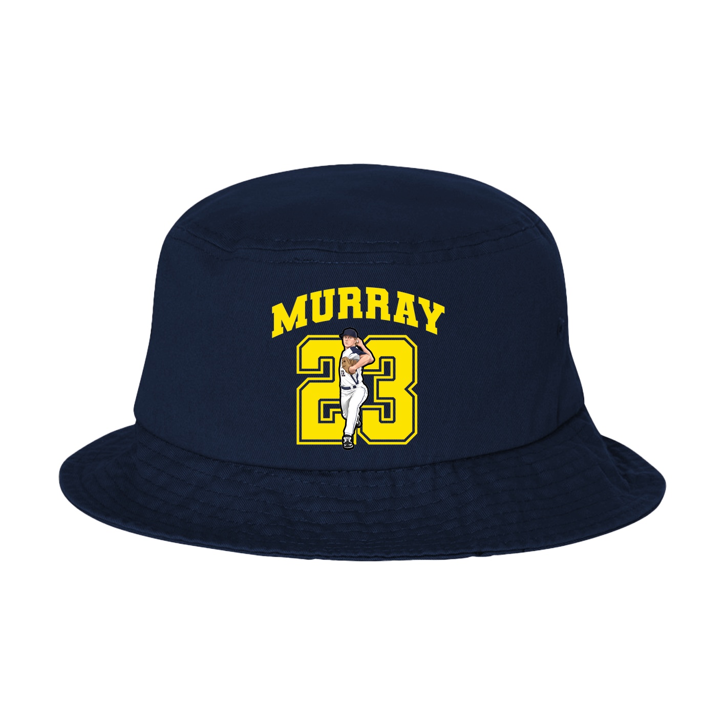 Bucket Cap — Number in Navy