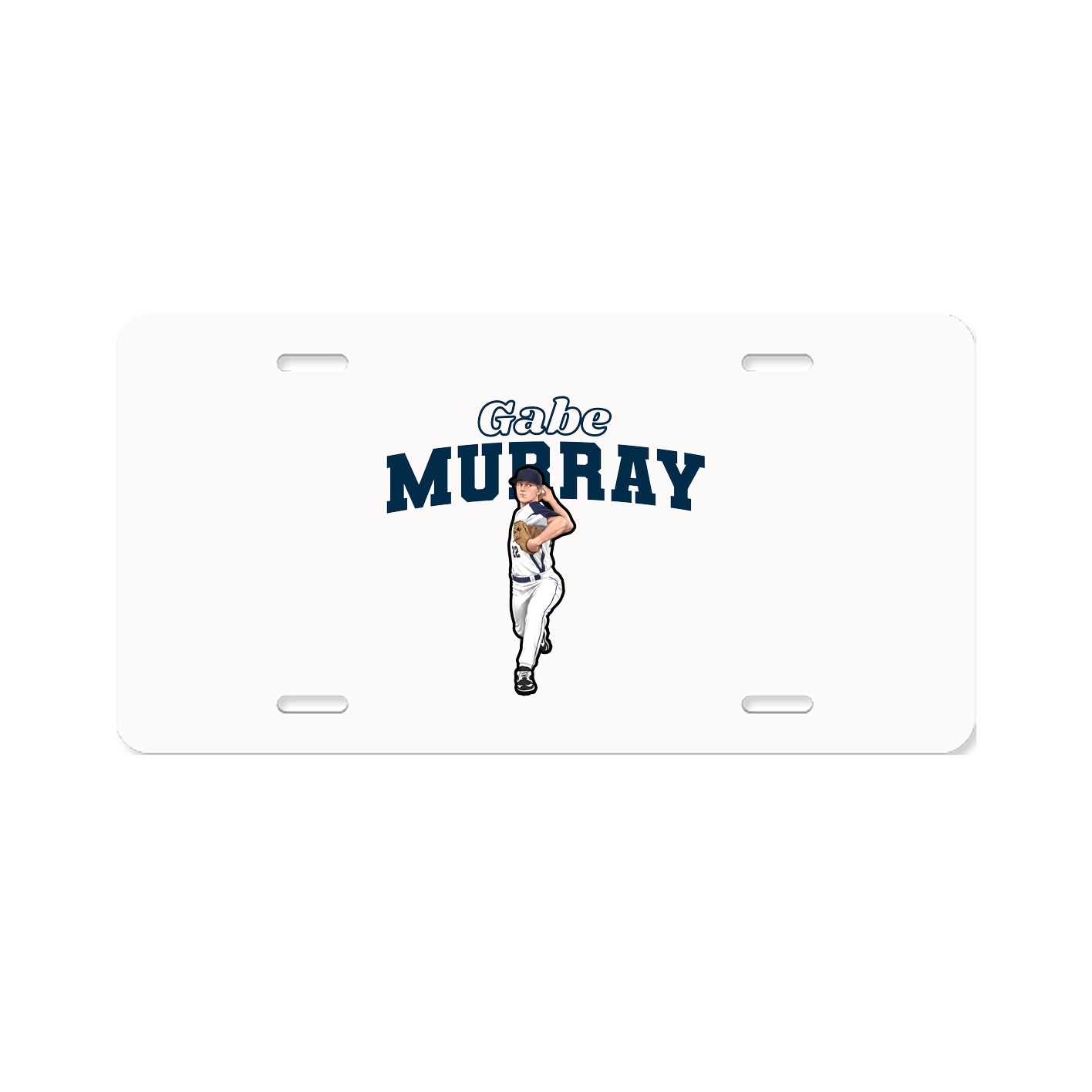 License Plate — Name Arch in Classic