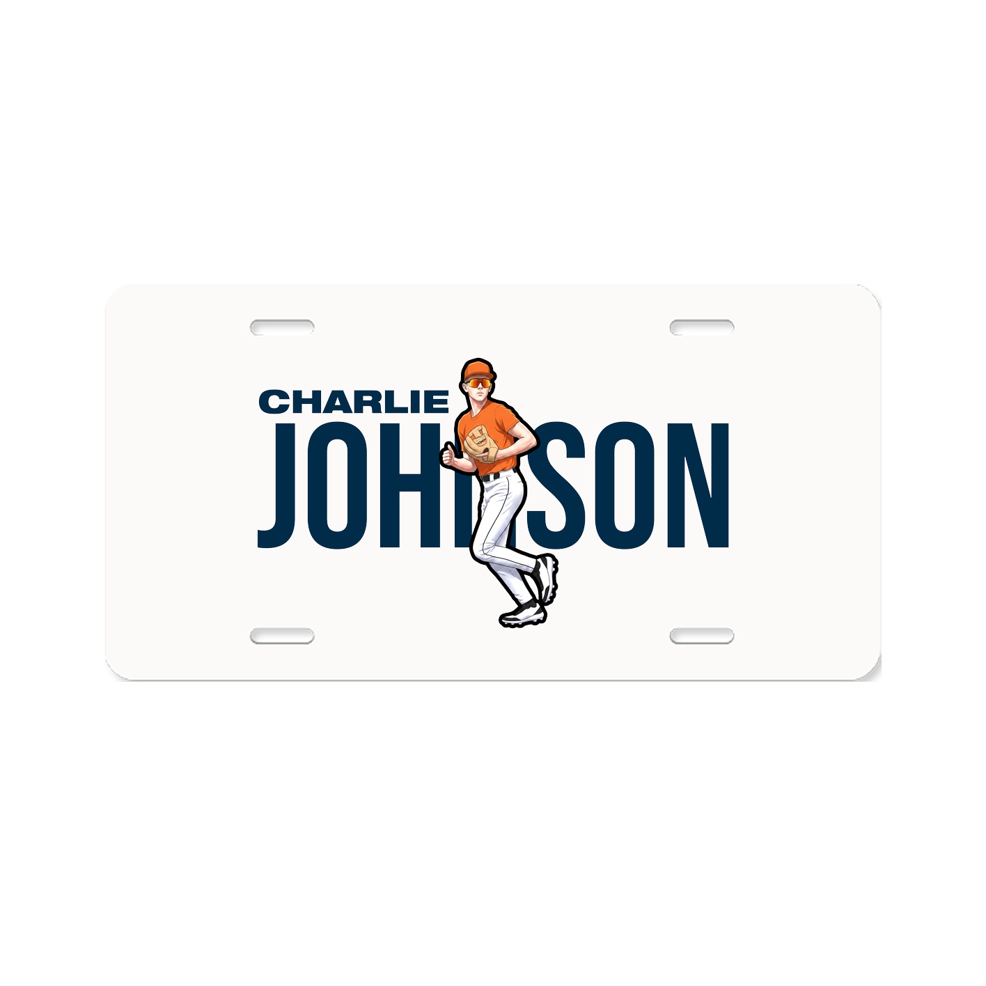 License Plate — Player Name in Classic