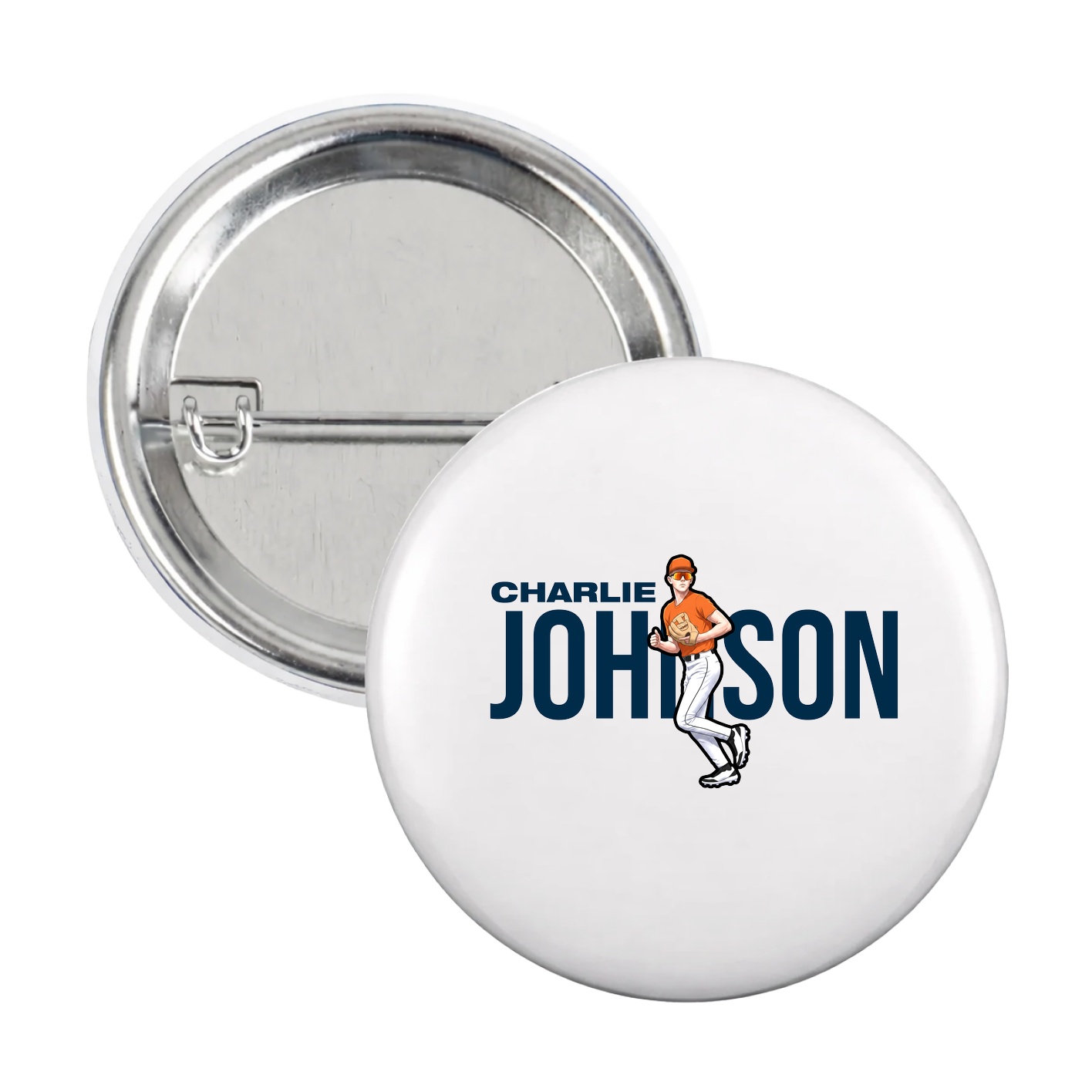 Game Day Button — Player Name in White