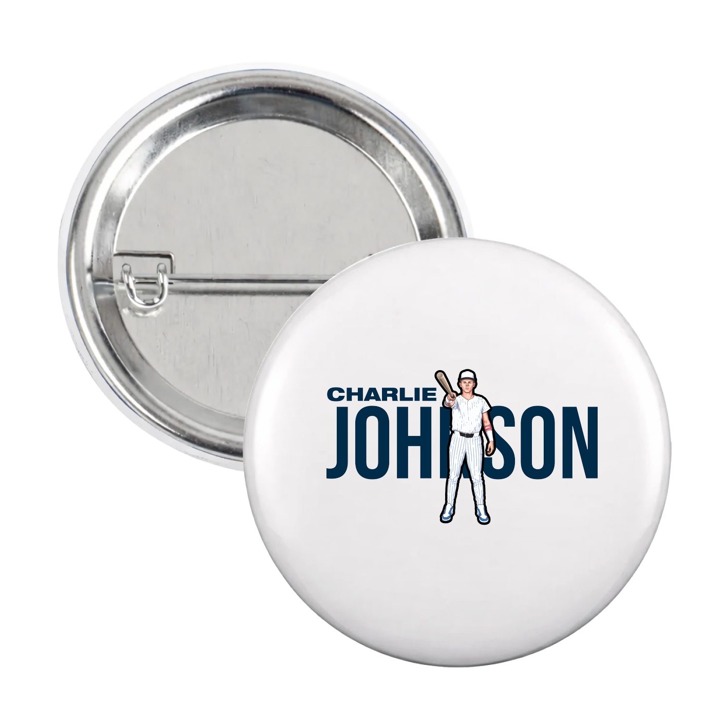 Game Day Button — Player Name in White