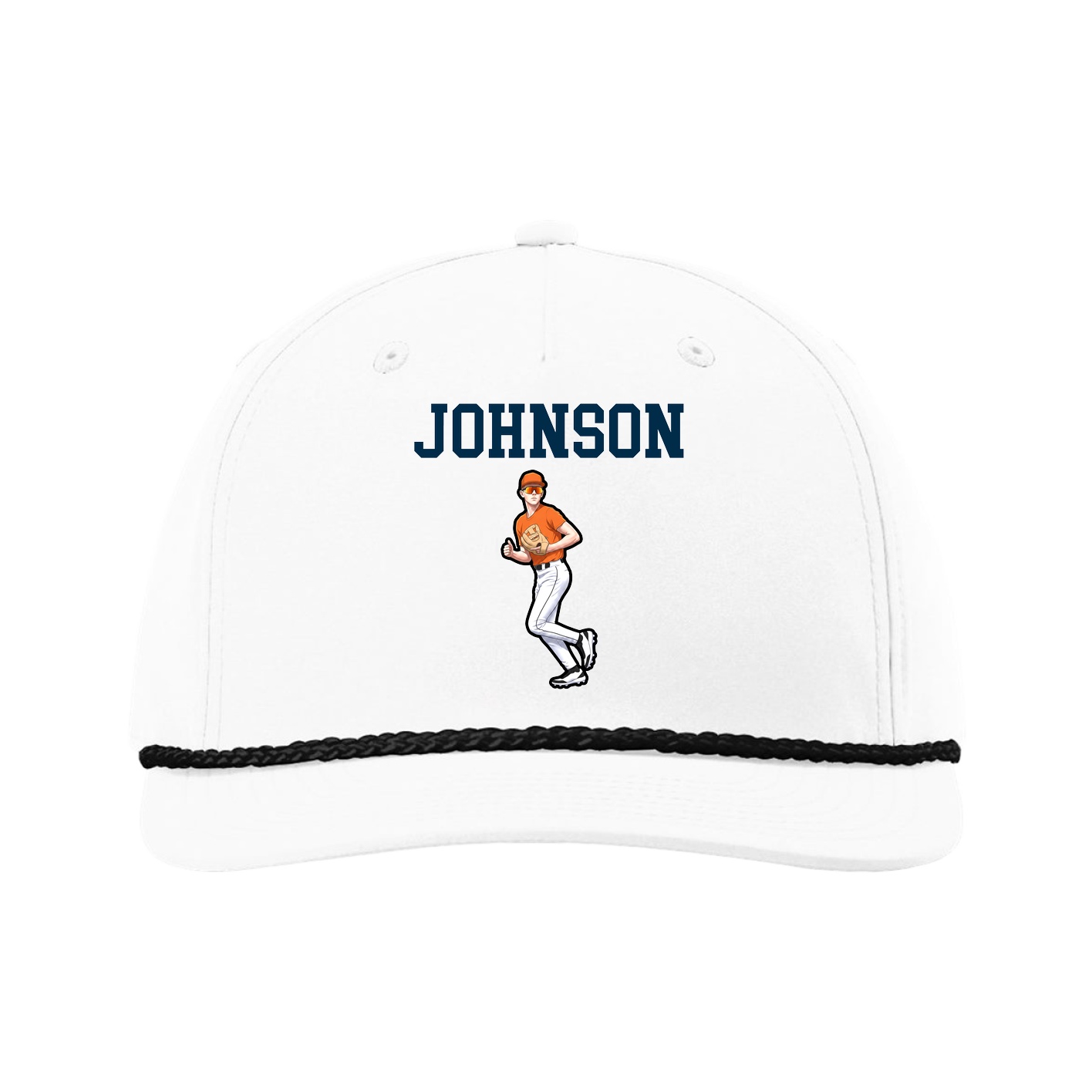Five-Panel Classic Rope Cap — Shirsey in White