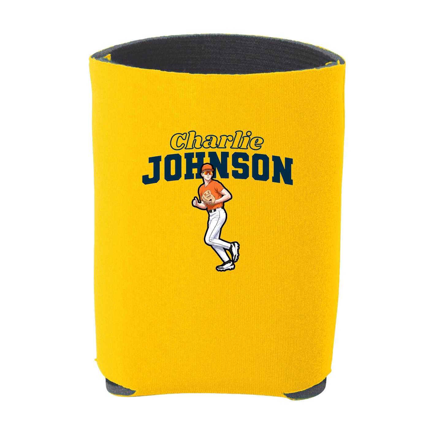 Can Holder — Name Arch in Yellow