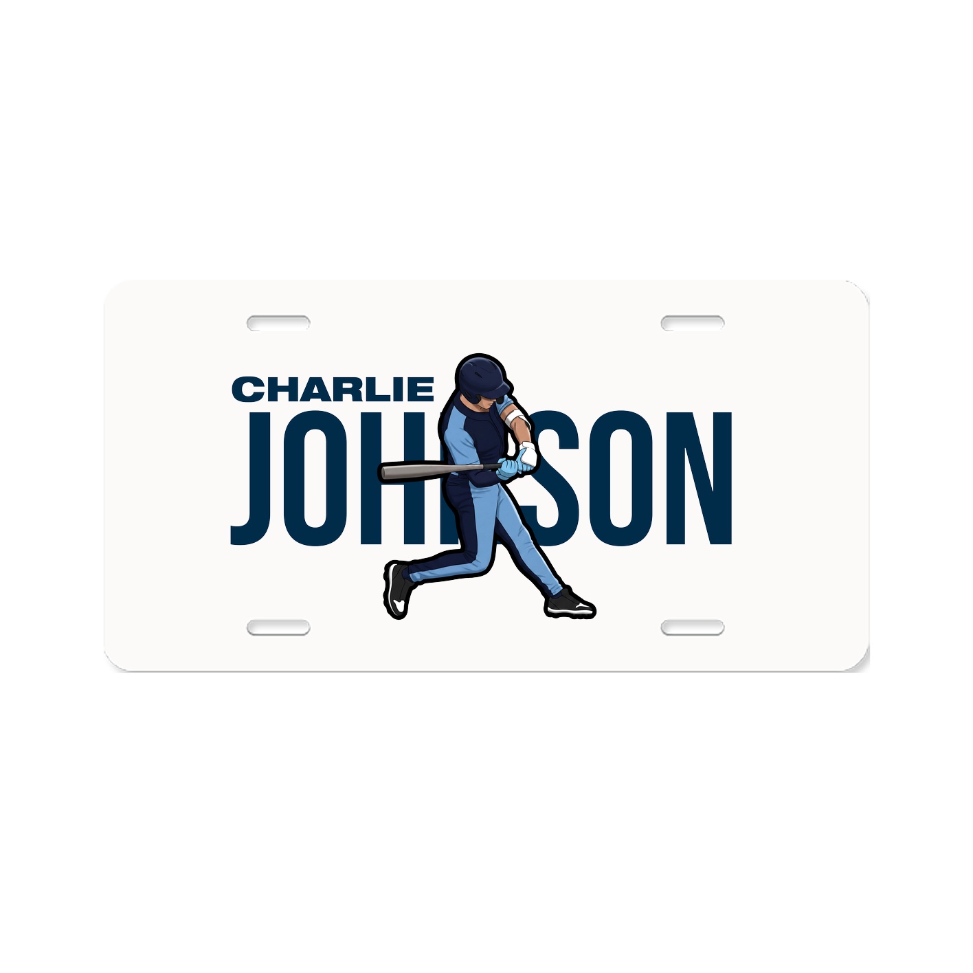 License Plate — Player Name in Classic