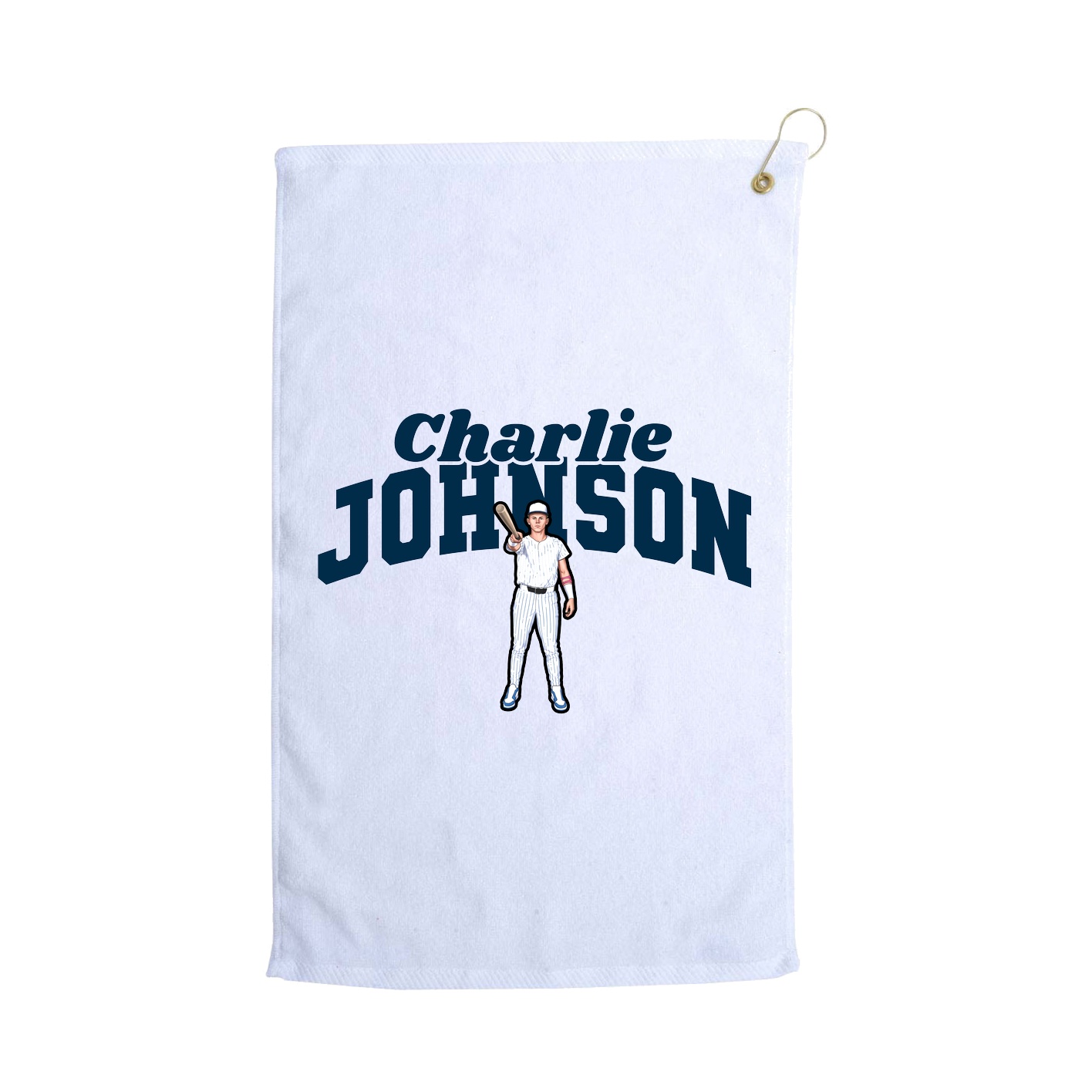 Golf Towel — Signature Arch in White