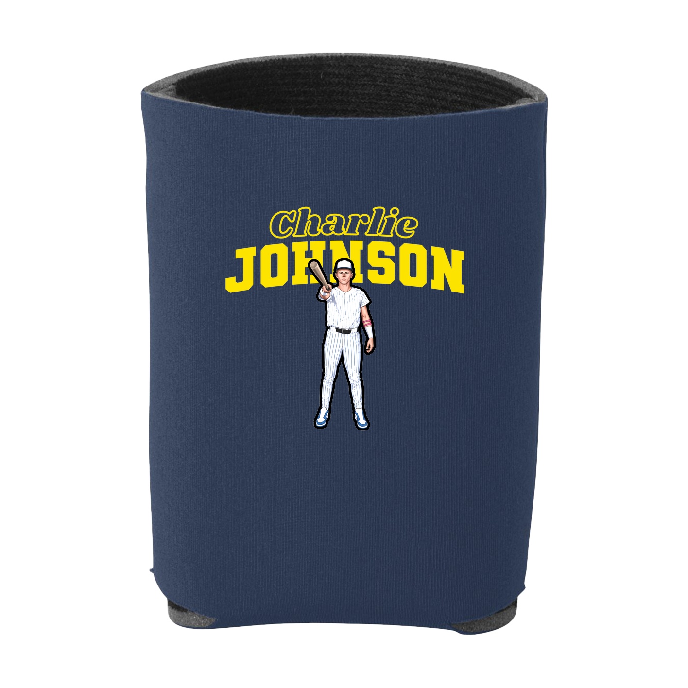 Can Holder — Name Arch in Navy