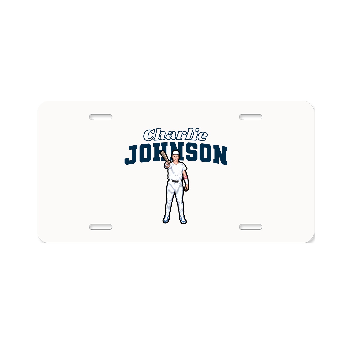 License Plate — Name Arch in Classic