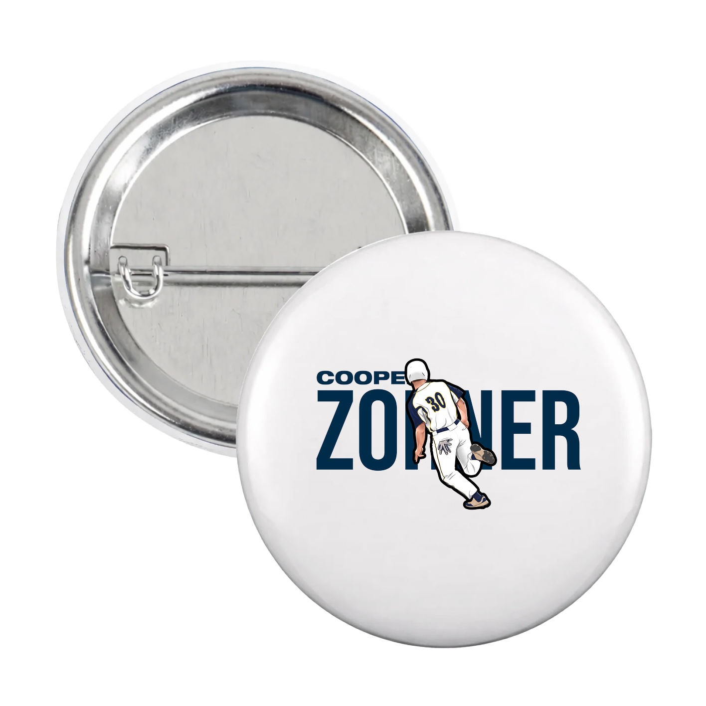 Game Day Button — Player Name in White