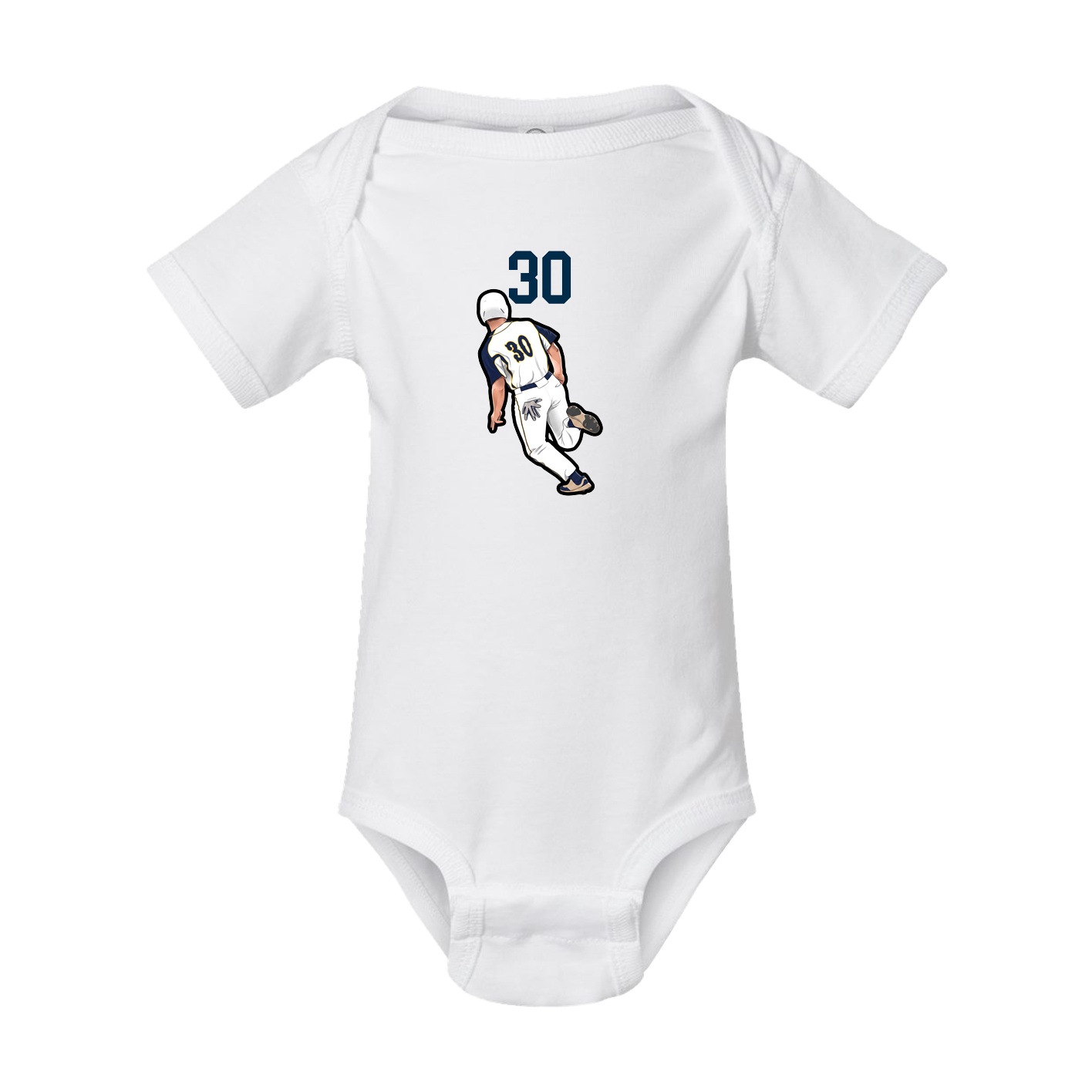 Baby Onesie — Number Top in White