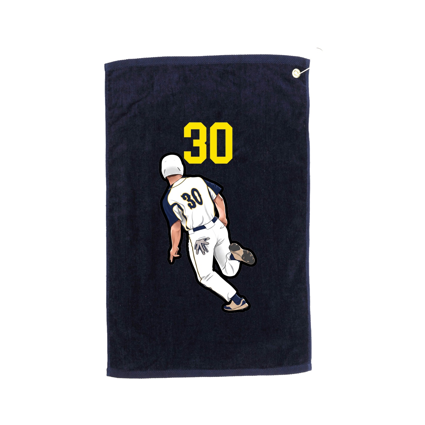 Golf Towel — Number Top in Navy