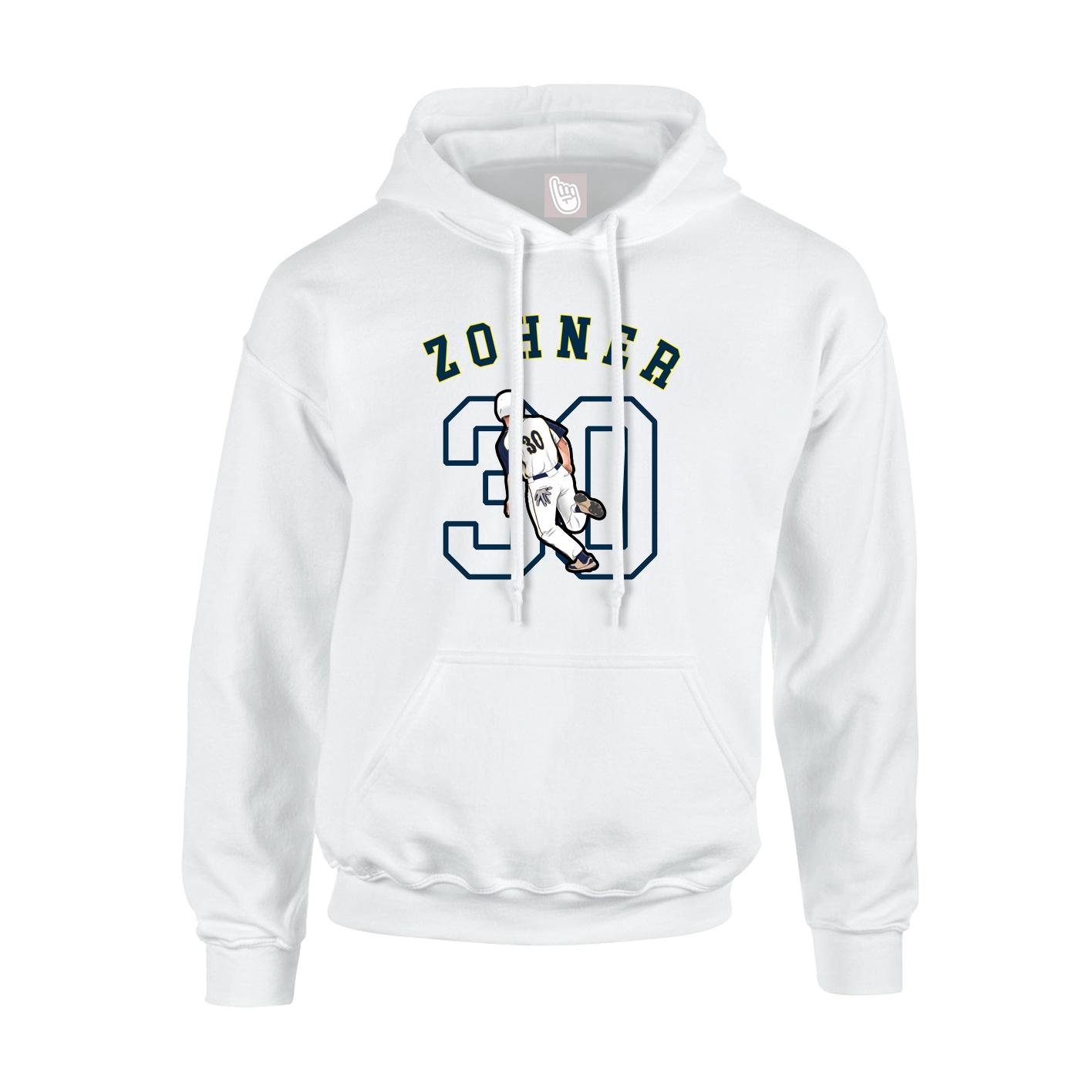 Hoodie — Shirsey Arch in White