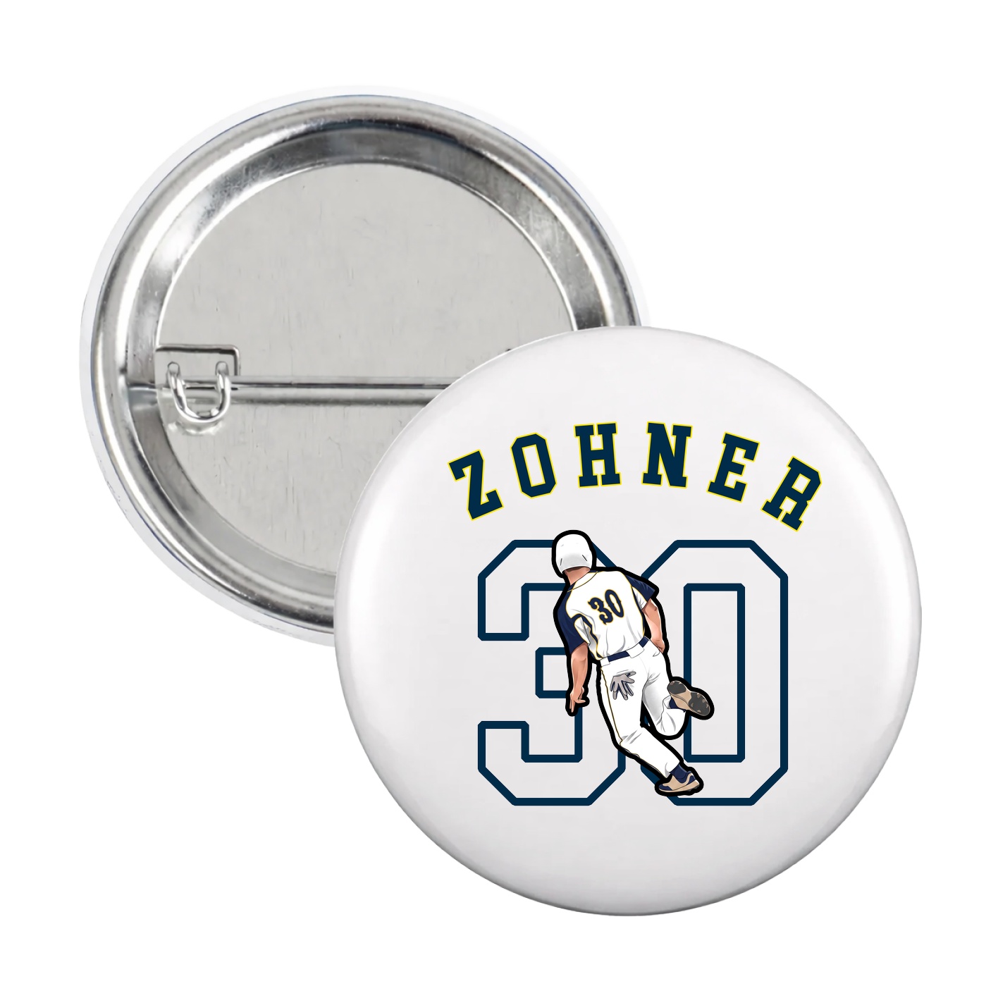 Game Day Button — Shirsey Arch in White