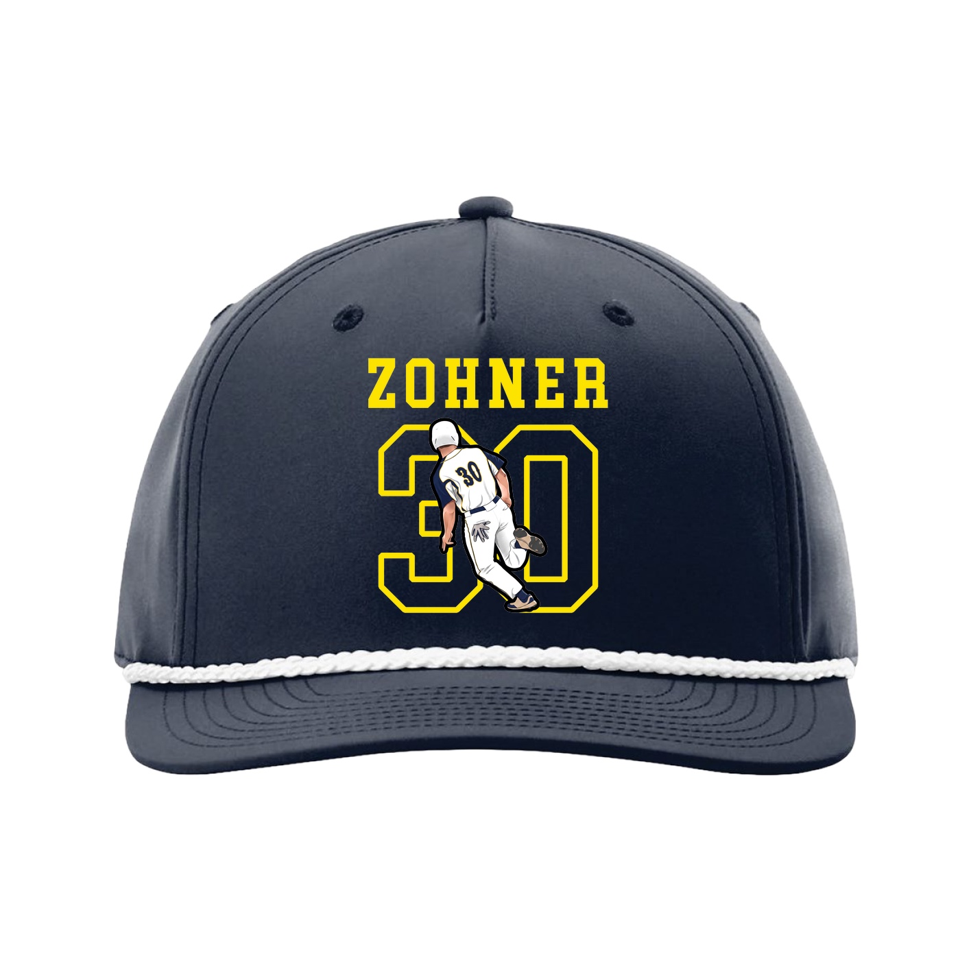Five-Panel Classic Rope Cap — Shirsey in Navy