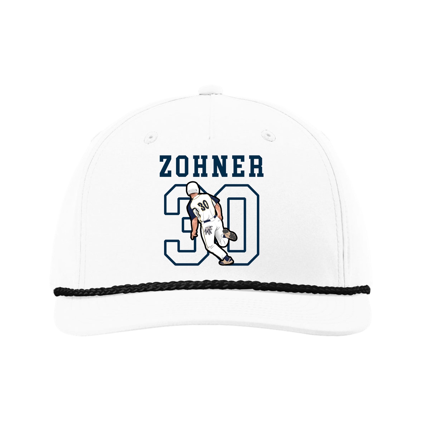 Five-Panel Classic Rope Cap — Shirsey in White