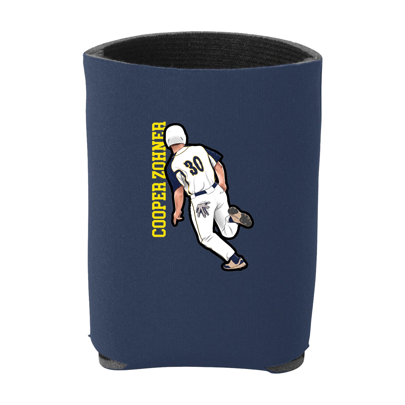 Can Holder — Name Vertical in Navy