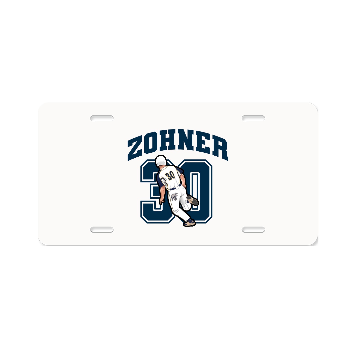 License Plate — Number in Classic