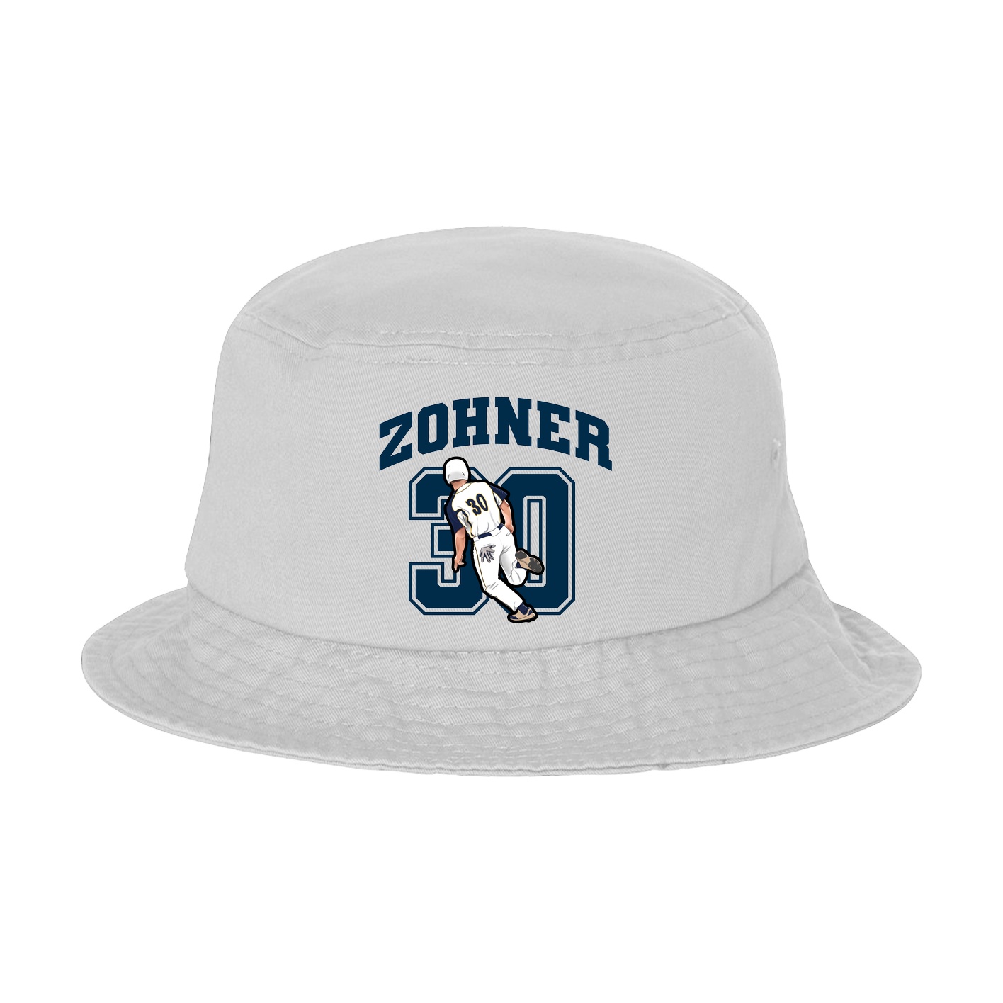 Bucket Cap — Number in White