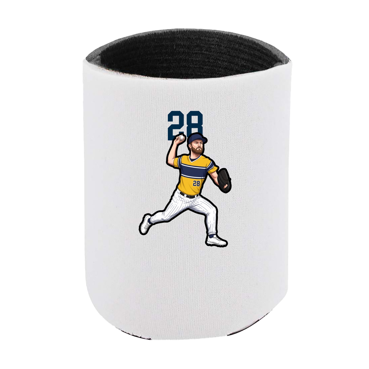 Can Holder — Number Top in White