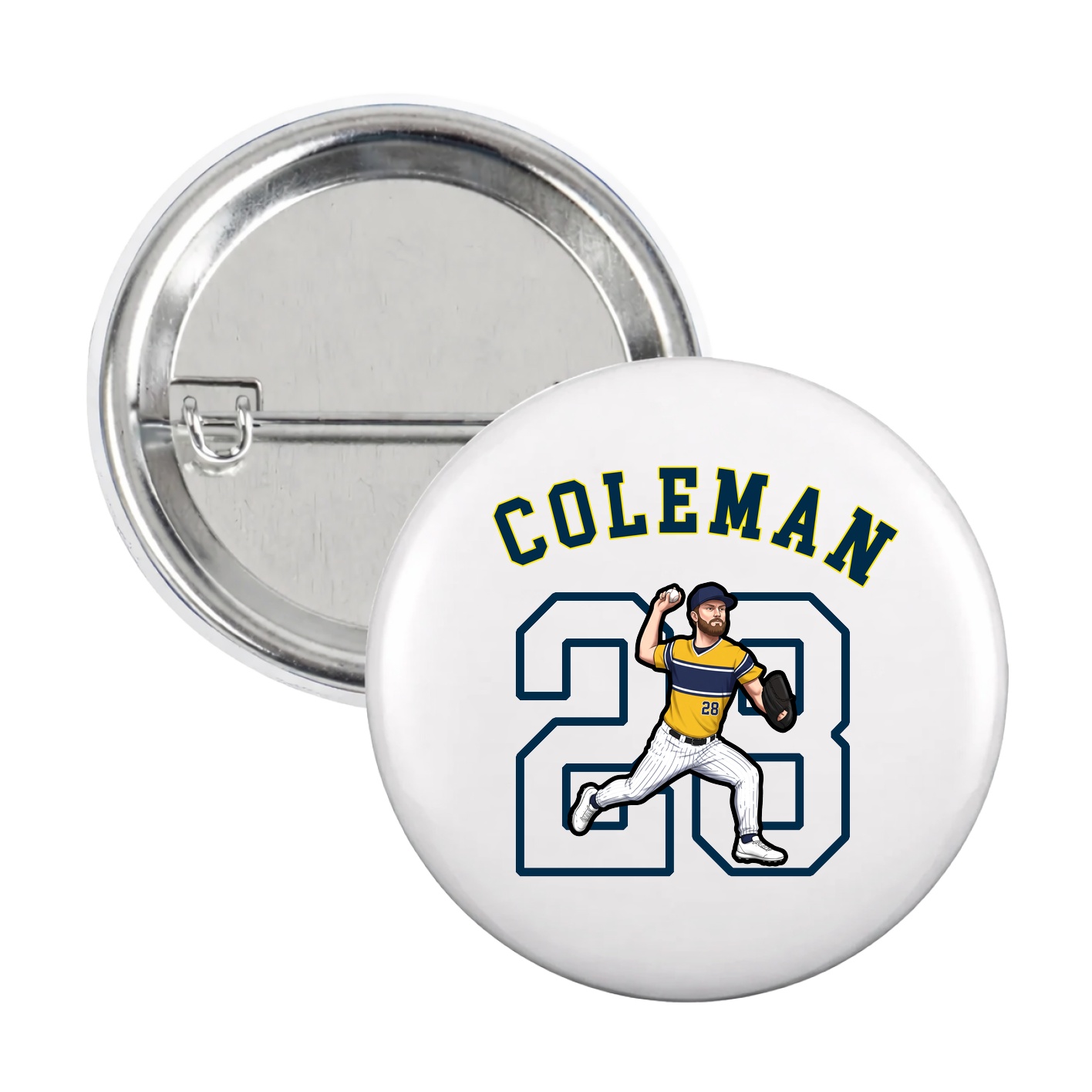 Game Day Button — Shirsey Arch in White